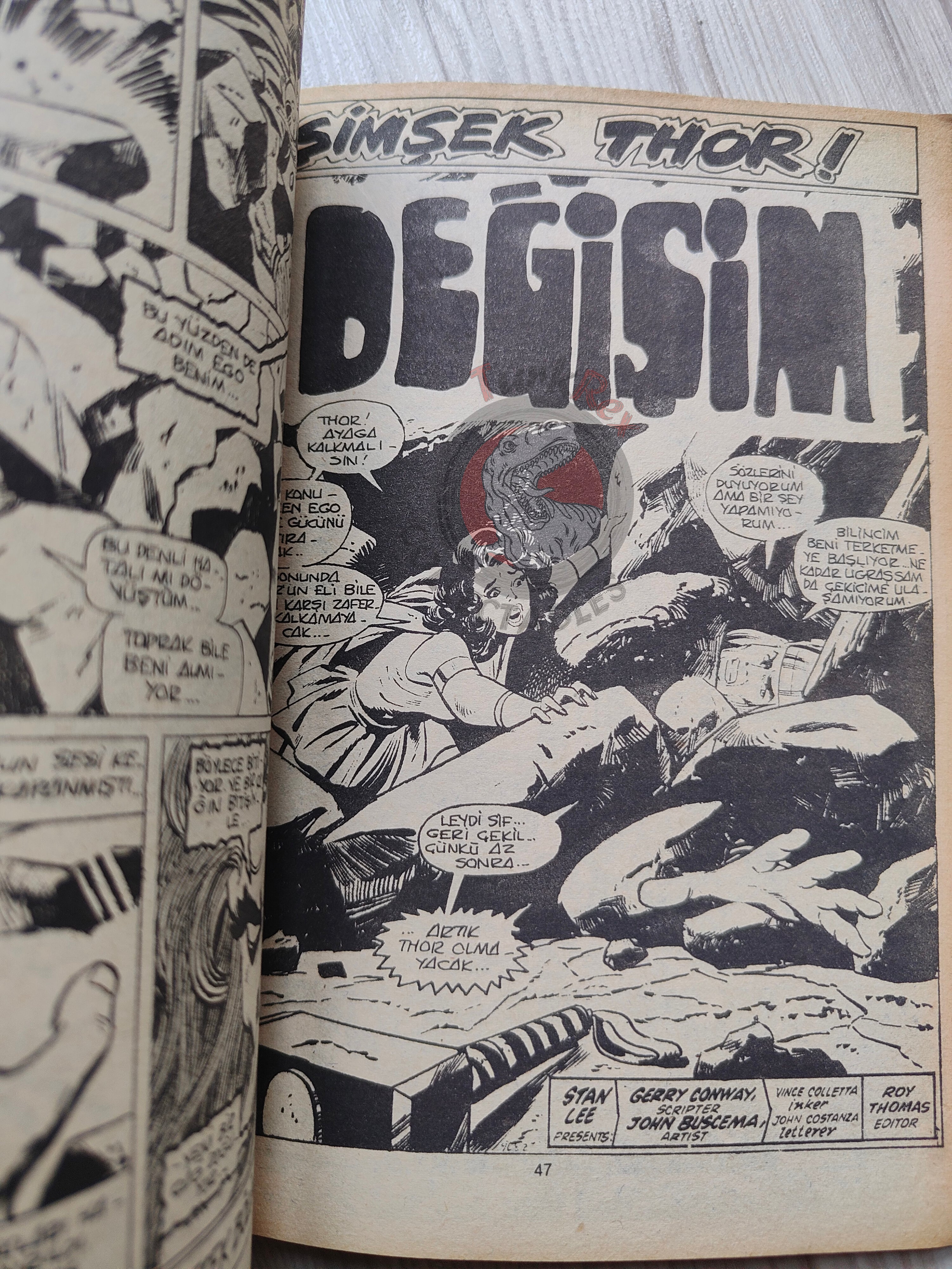 Thor #6 1986 Turkish Comic Turkey The Mighty Thor #201–204 cover #203