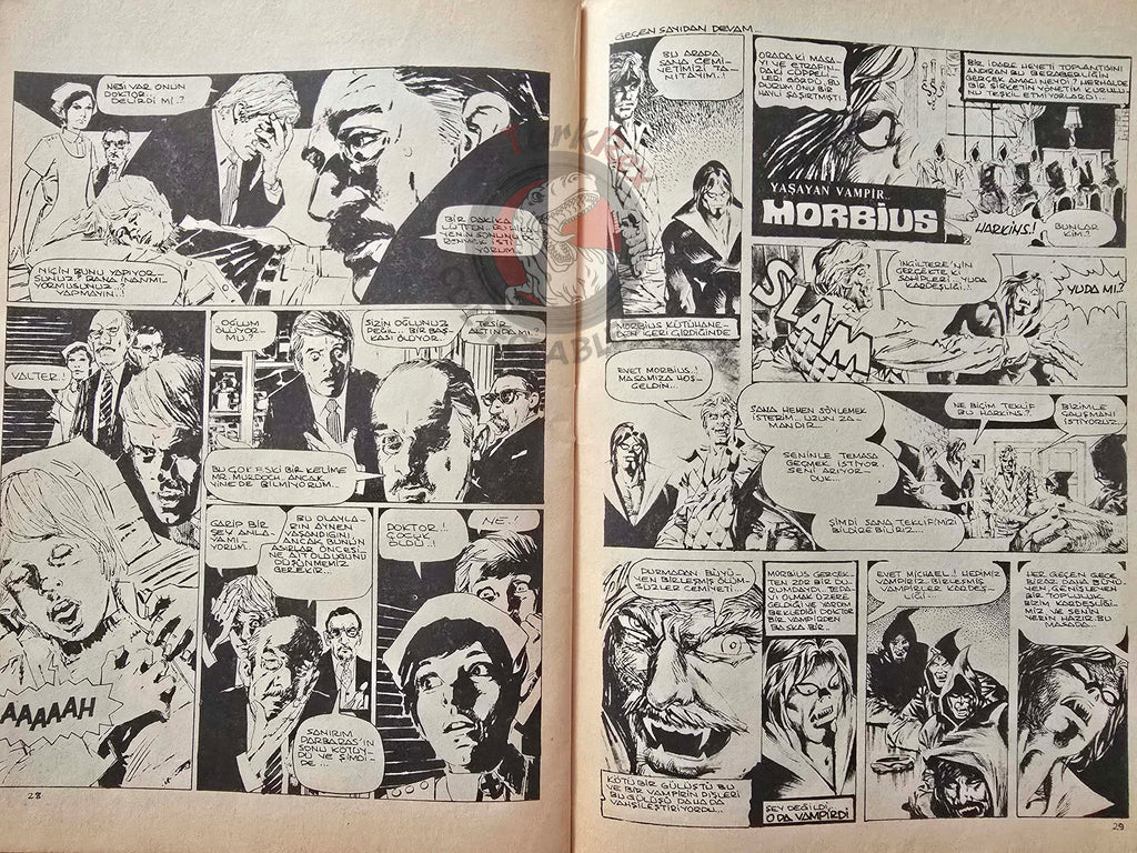 Vampirella #13 1977 Turkish Comic Turkey Warren Publishing cover #50 Morbius