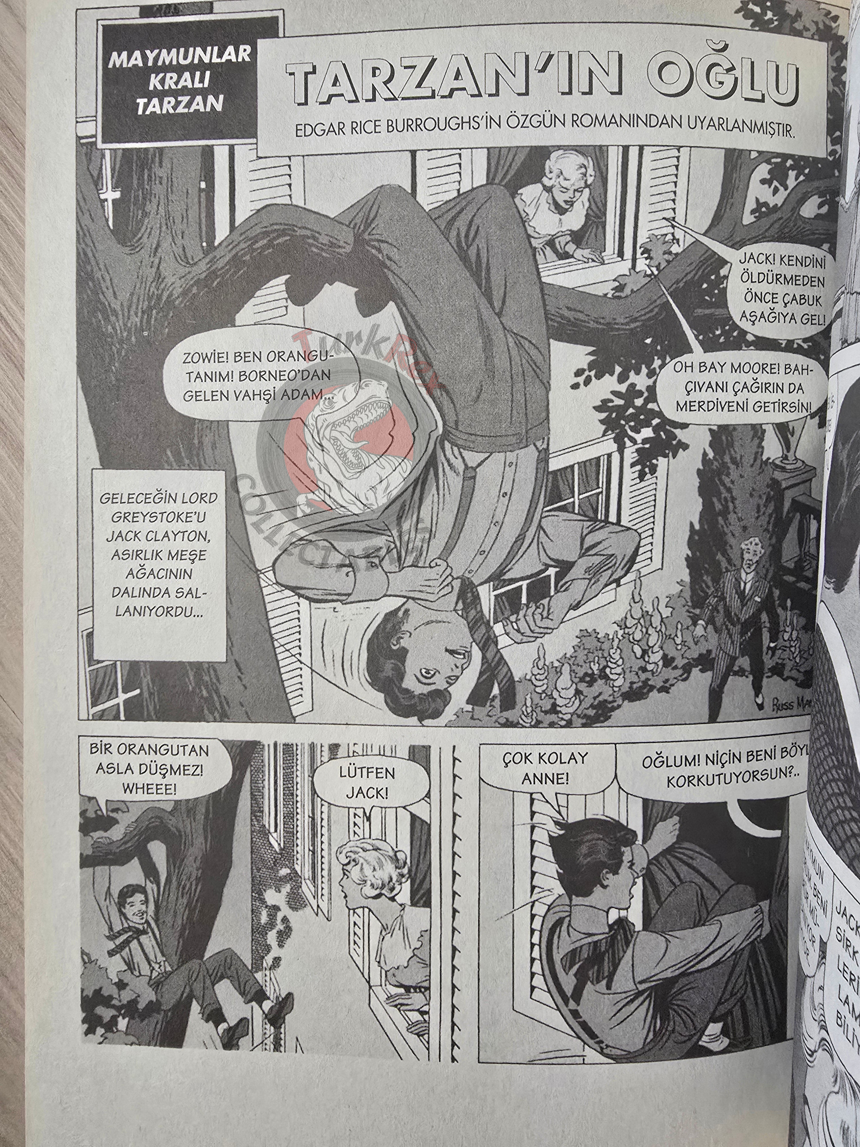 The Tarzan Comics Library #1 - Tarzan of the Apes Turkish Comic Turkey Russ Manning