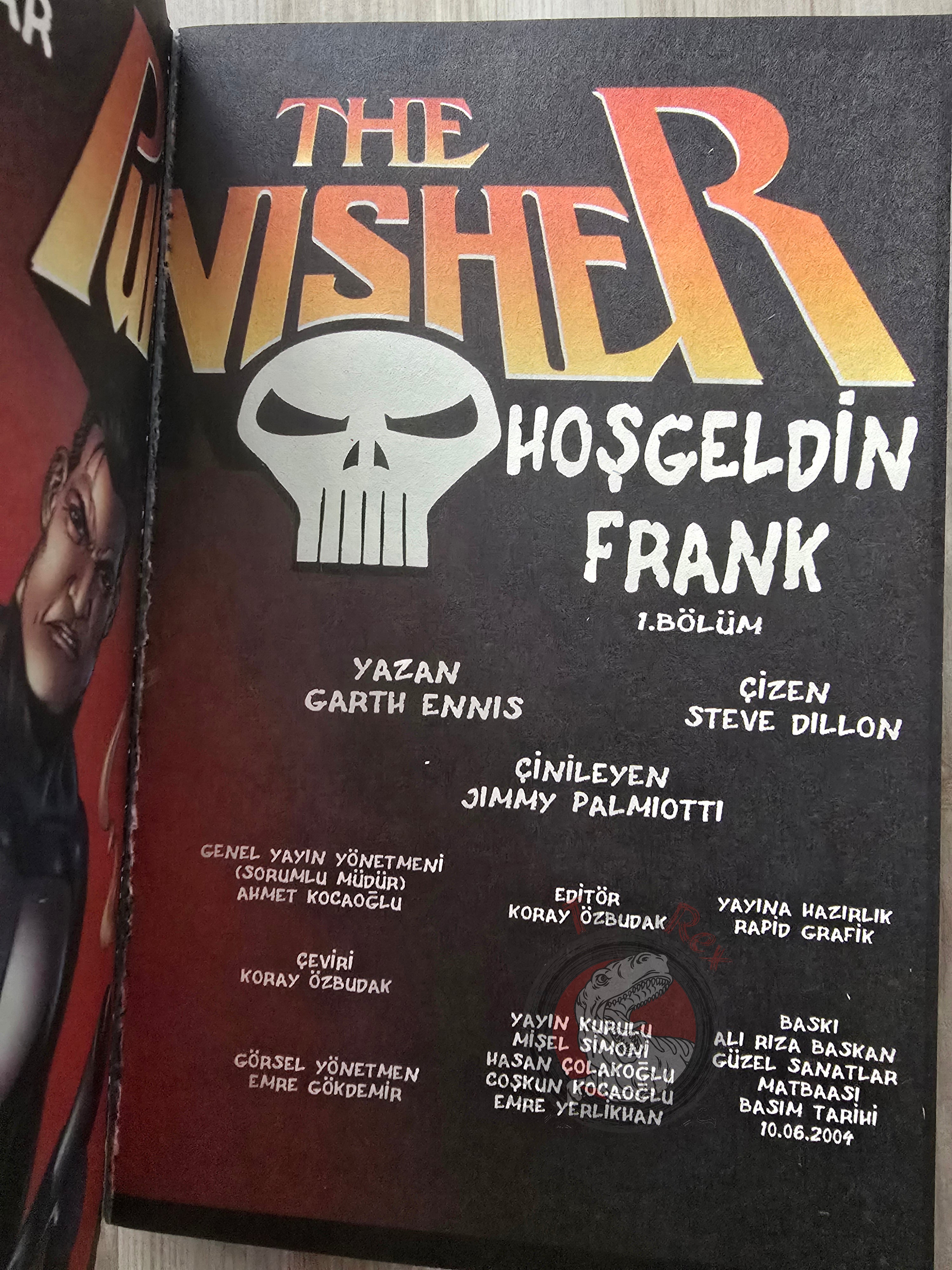 The Punisher Collector's Edition Turkish Comic + DVD Turkey 2004 Welcome Back, Frank