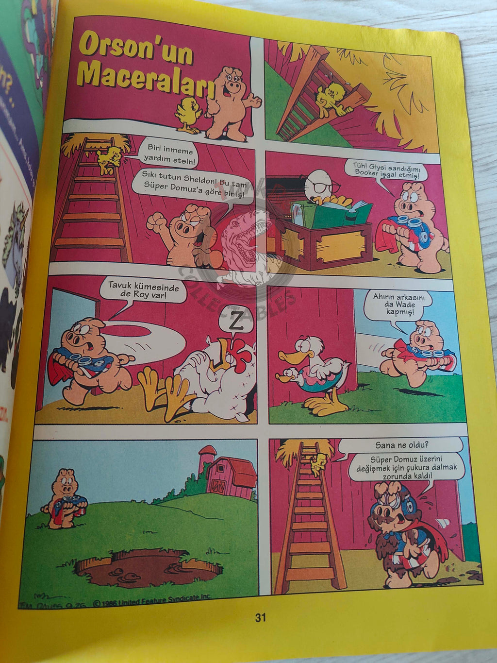 Garfield #1 1996 Turkish Magazine Comic Turkey