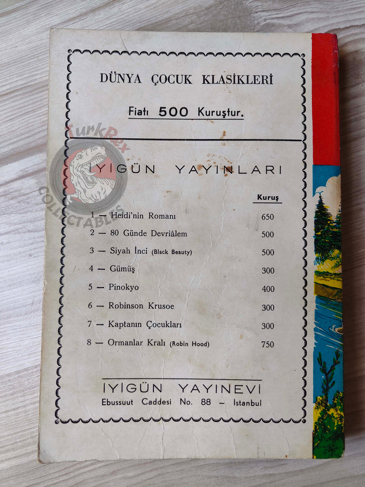 Eric Knight –  Lassie Come Home 1958 Turkish Book Turkey Illustrated