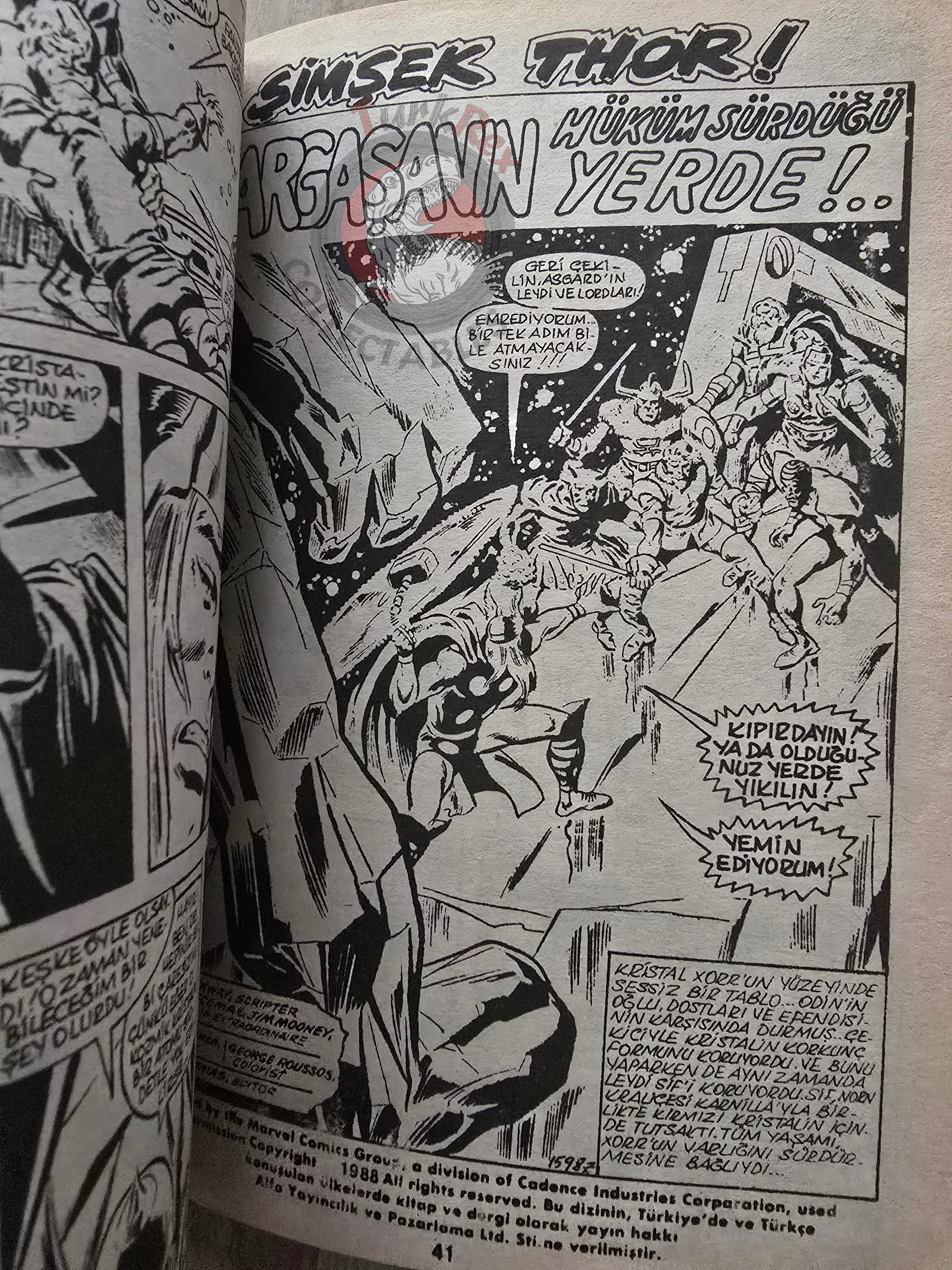 Thor Vol #5 1987 Turkish Comic Turkey The Mighty Thor #211–216 cover #188