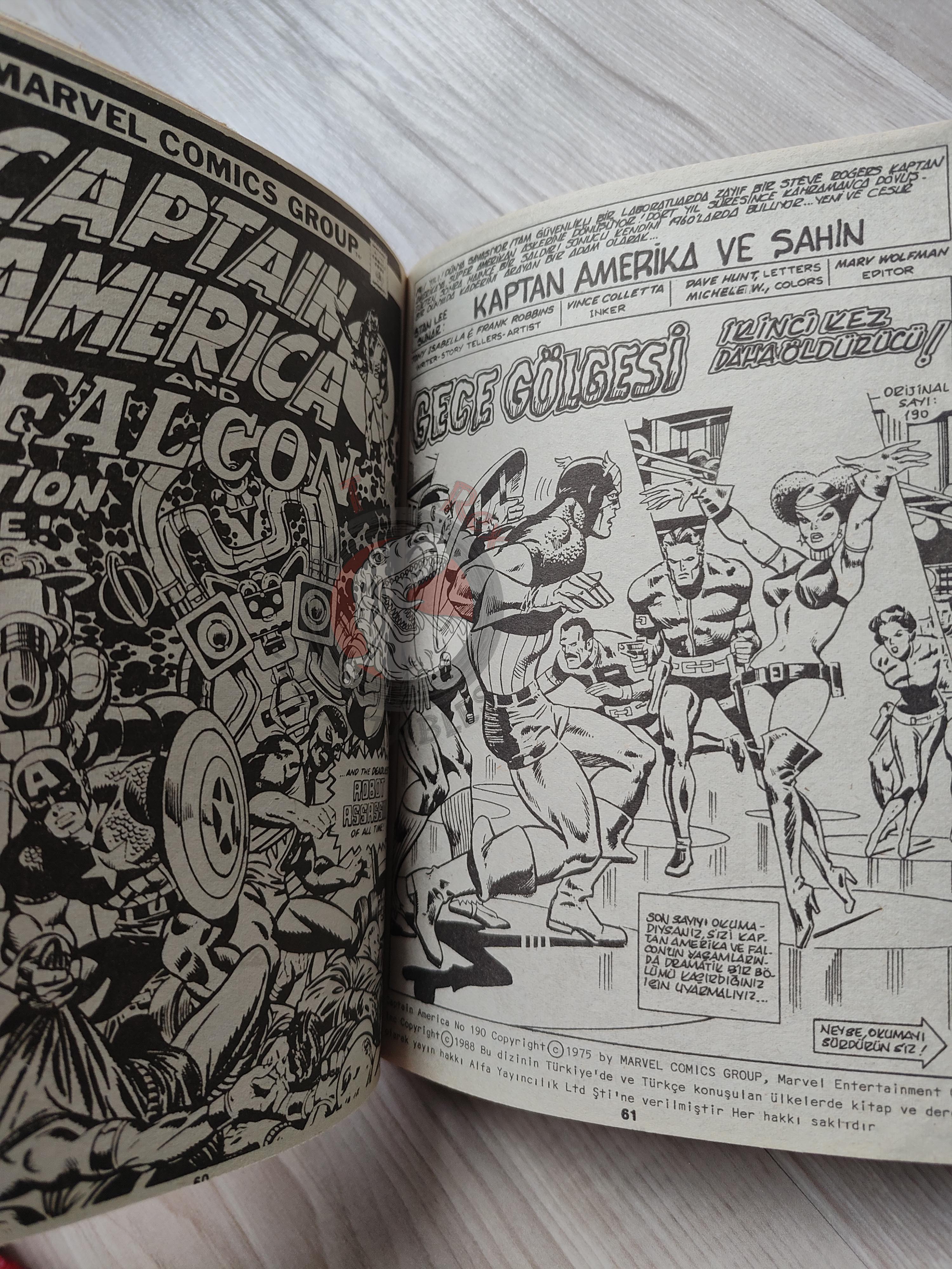 Captain America – Volume 5 1989 Turkish Comic Turkey