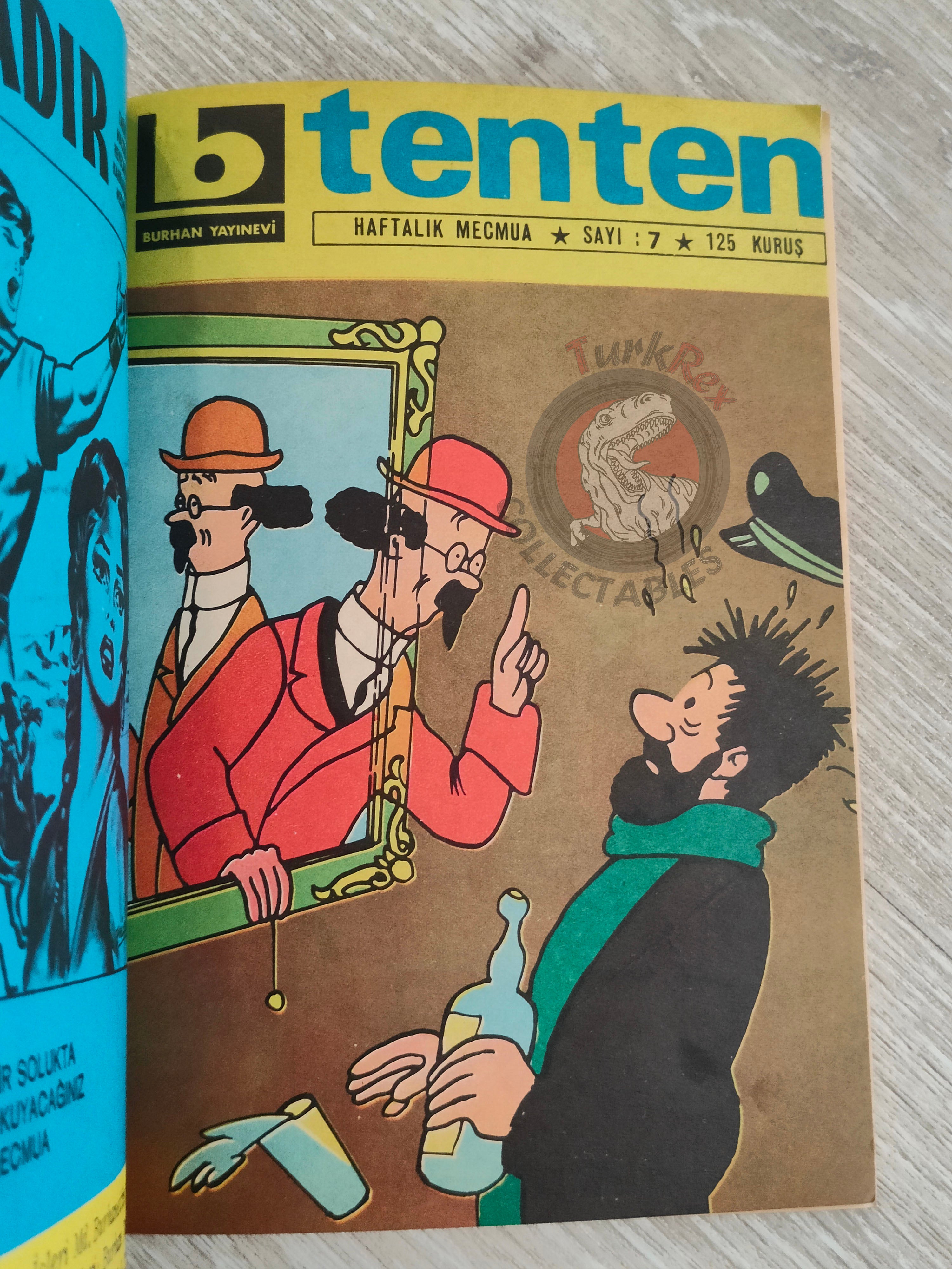 Tintin – The Blue Lotus 1972 Turkish Edition Comic Turkey