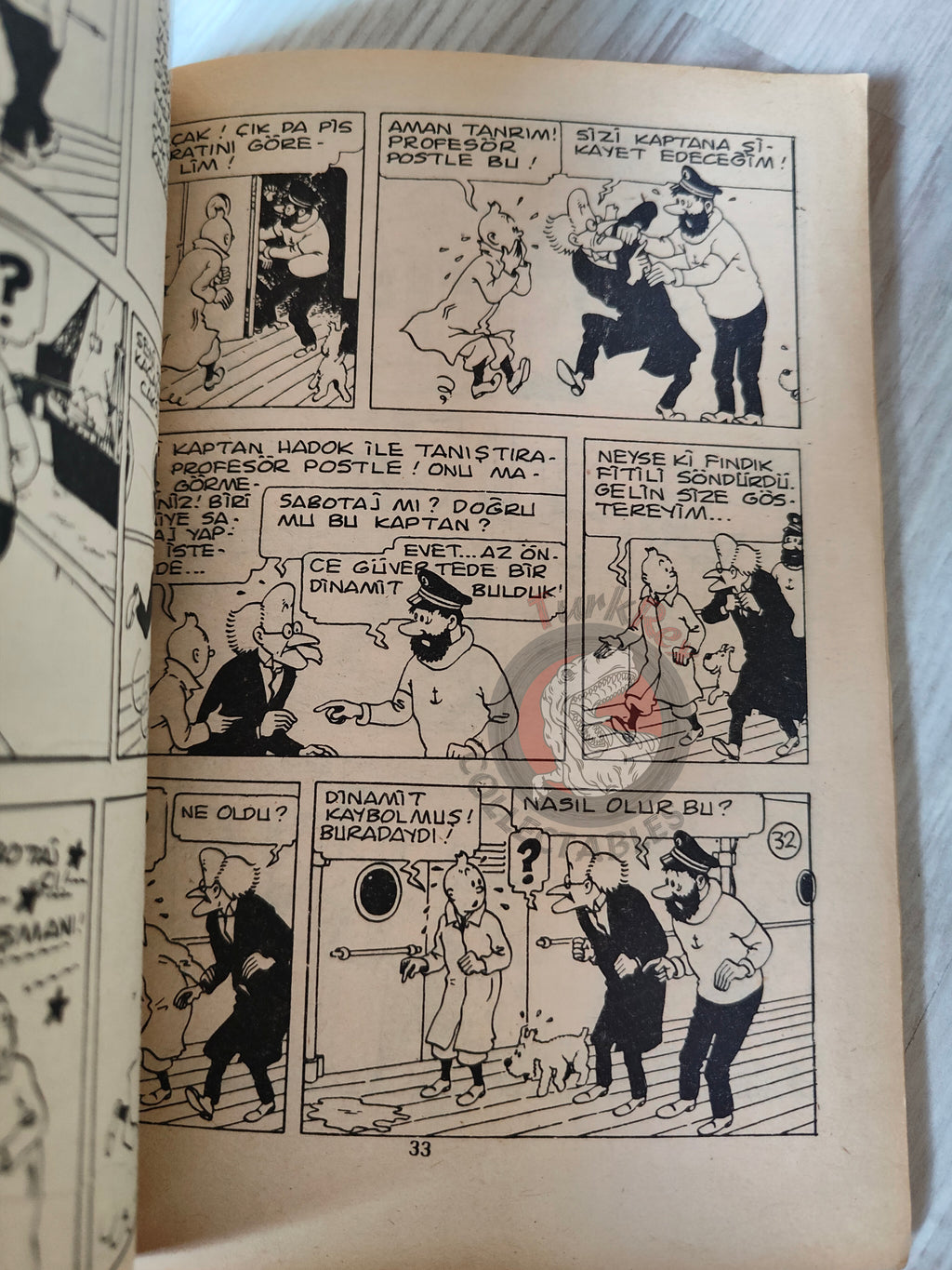 Tintin – The Shooting Star early 1980s Turkish Edition Comic Turkey 1