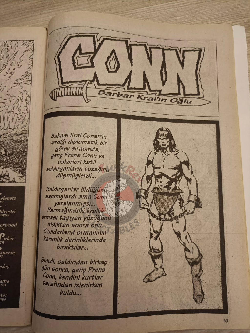Kral Conan #32 King Conan #22 #23 Turkish Comic Turkey Prince Conn Ken Kelly