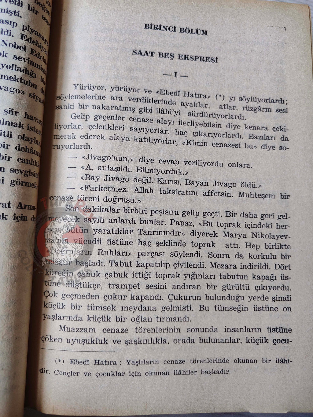 Boris Pasternak – Doctor Zhivago 1965 HC/DJ Turkish Book Turkey