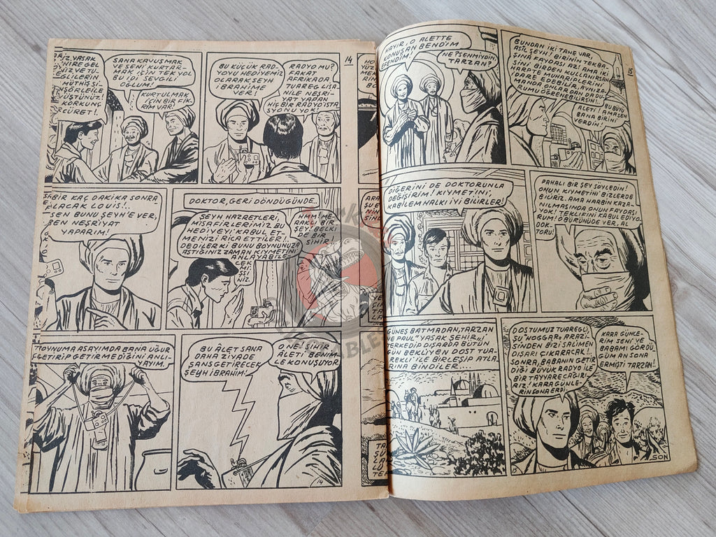 Tarzan and the Veiled Man 1954 Turkish Comic Turkey unique cover