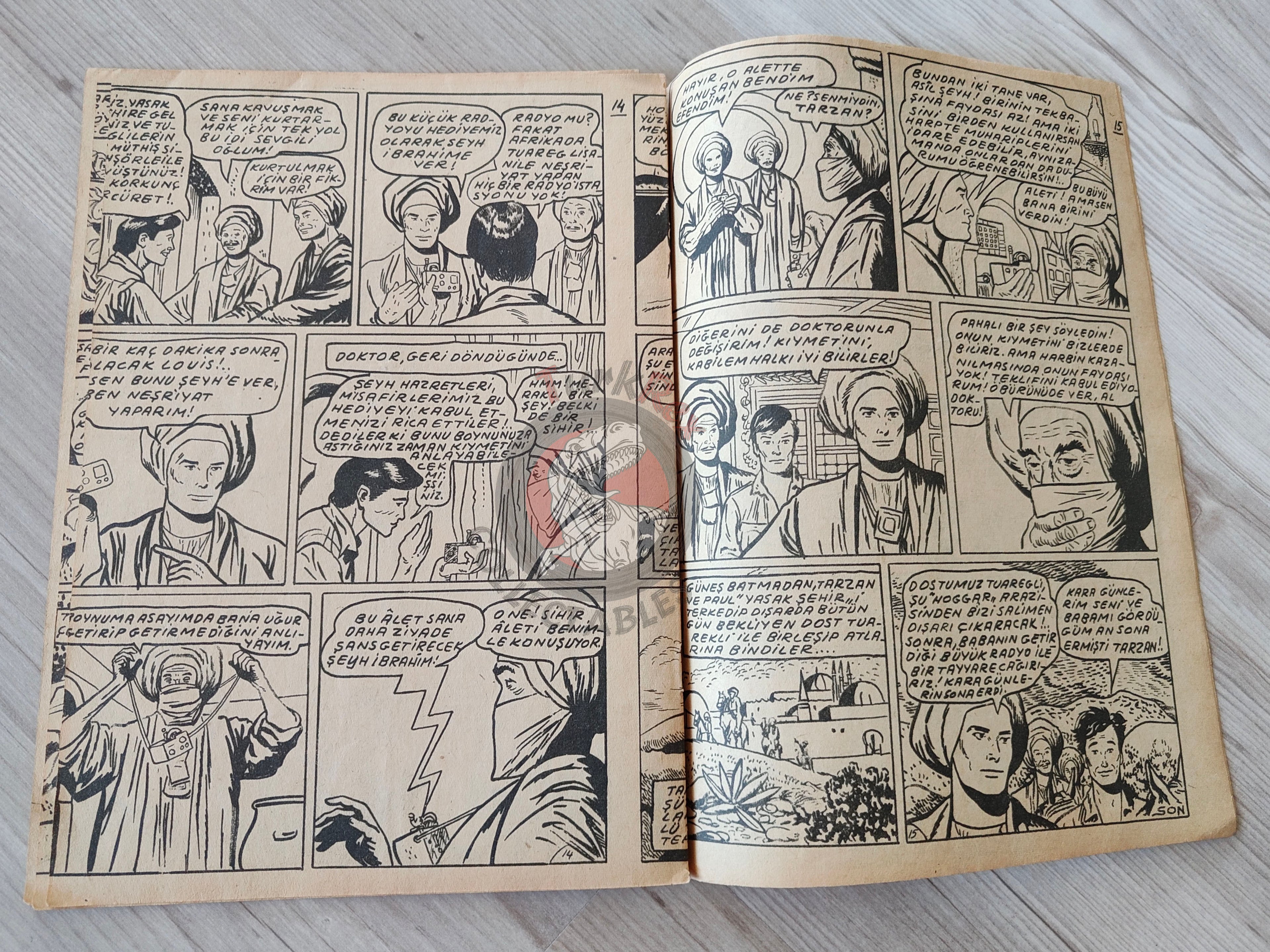 Tarzan and the Veiled Man 1954 Turkish Comic Turkey unique cover