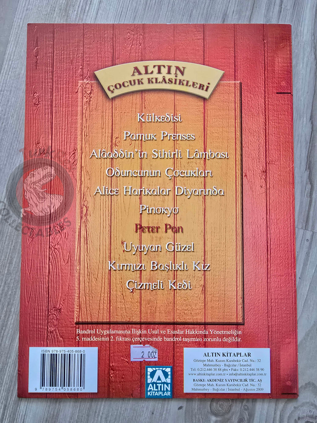 J. M. Barrie – Peter Pan 2009 Turkish Book Turkey Illustrated 3