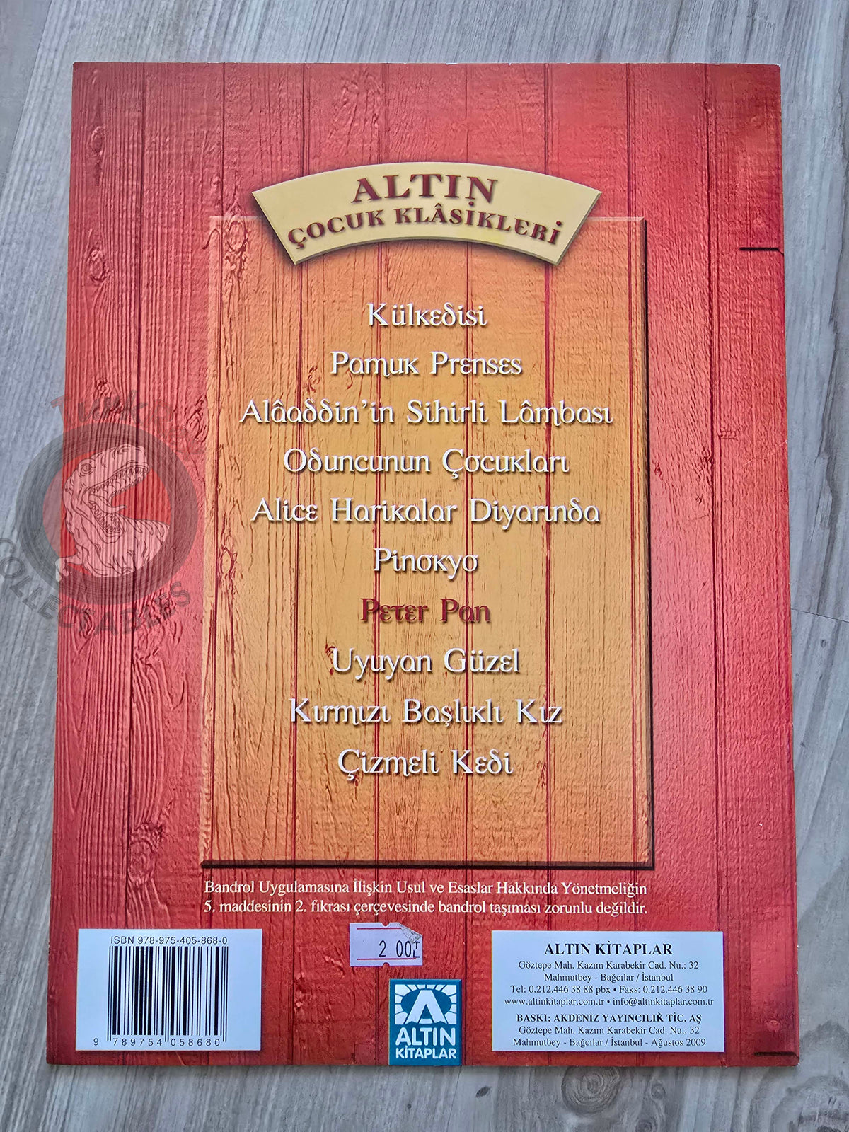 J. M. Barrie – Peter Pan 2009 Turkish Book Turkey Illustrated 3