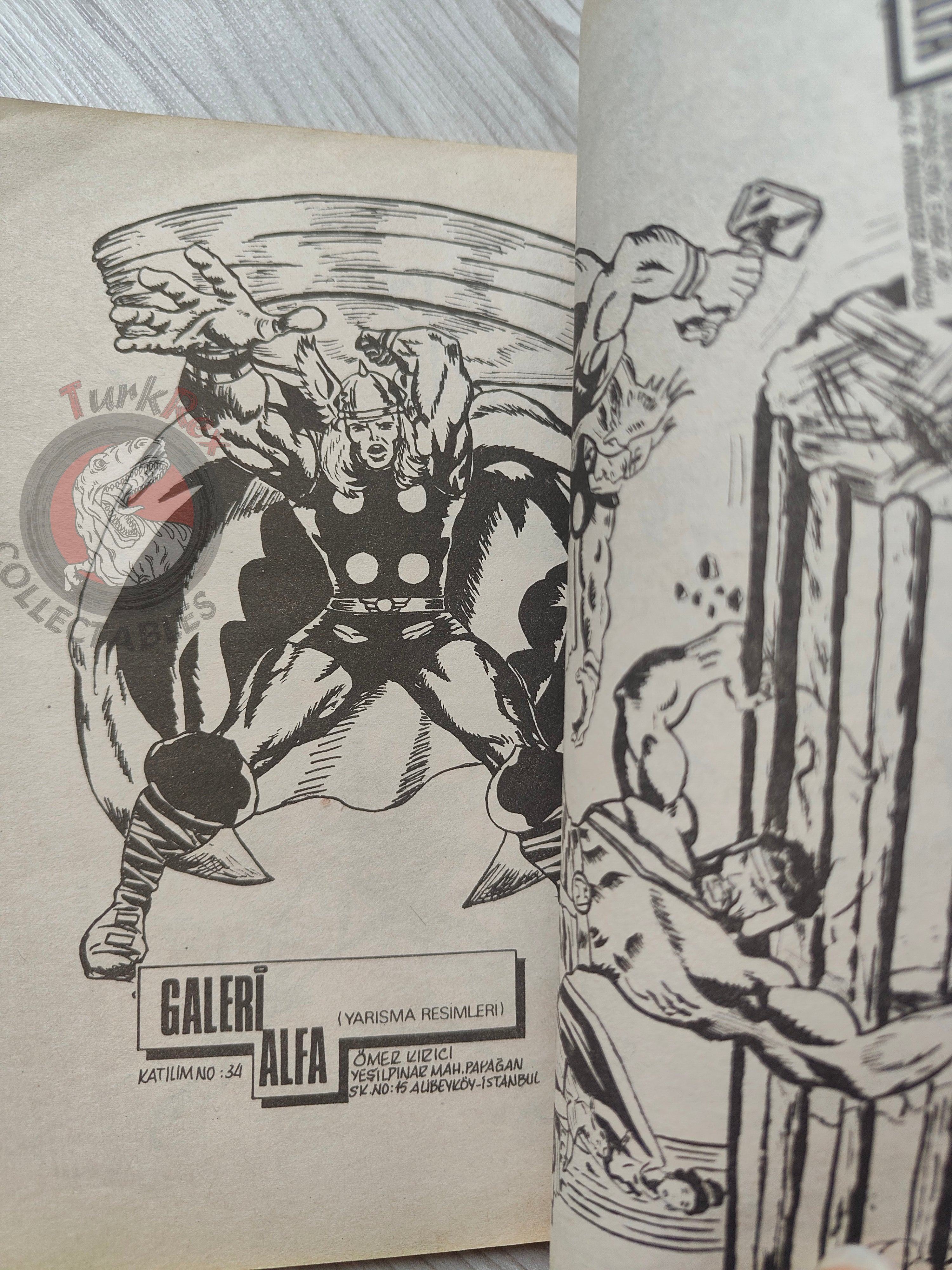 Thor #14 1988 Turkish Comic Turkey The Mighty Thor #226 #228 cover #229