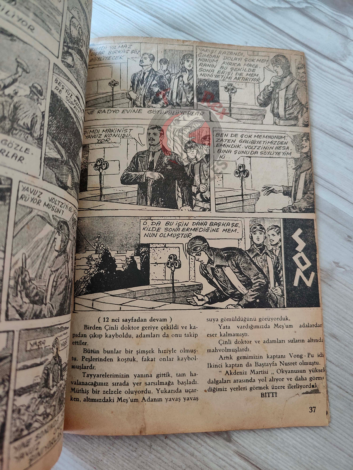 1001 Roman 1941 Red Eagles Turkish Comic Mag Turkey