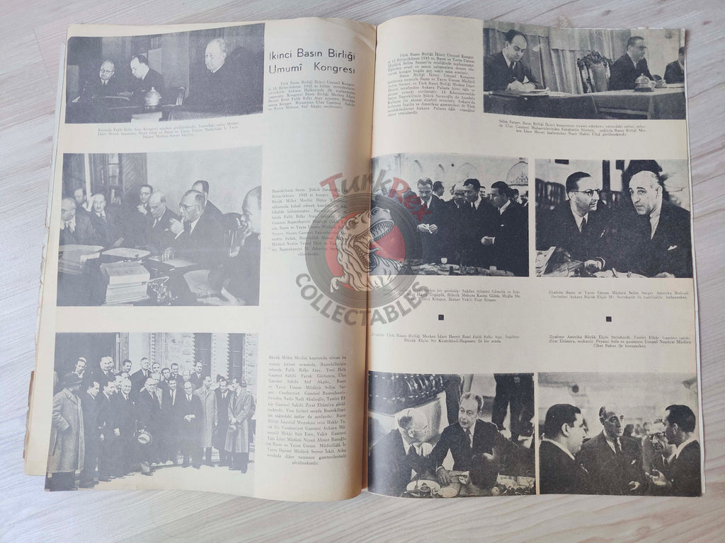Radyo 1944 The Second Cairo Conference Turkish Magazine Turkey WW2 Radio Roosevelt Churchill Ismet Inönü