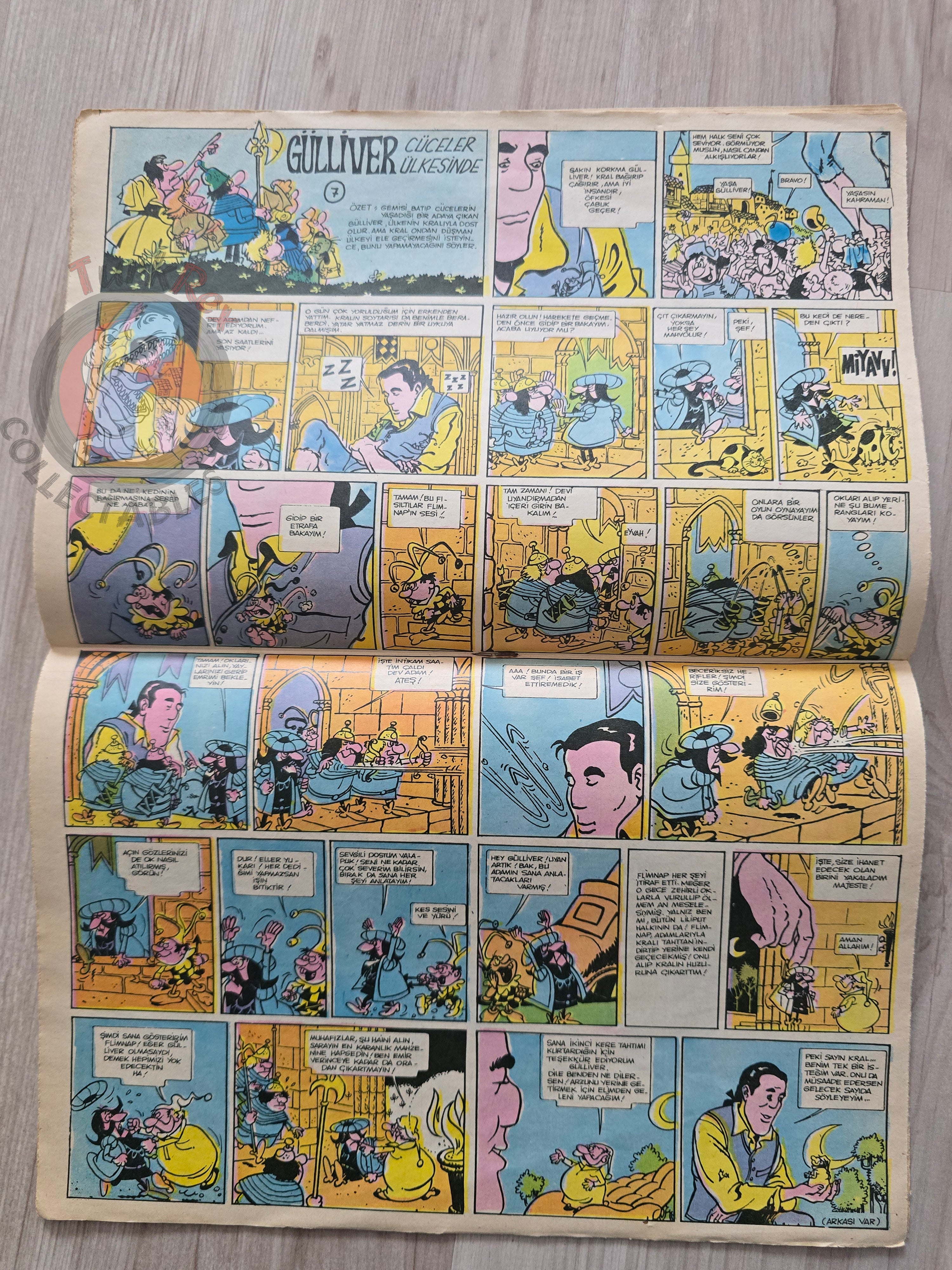 Doğan Kardeş 1971 Magazine #27 Turkish Comic Turkey Sinbad the Sailor Gulliver’s Travels Sibylline