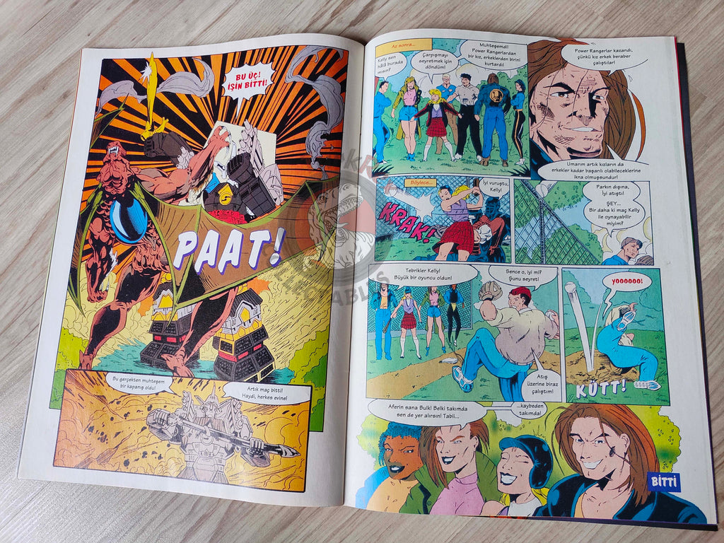 Power Rangers #7 1997 Turkish Comic Mag Turkey Mighty Morphin