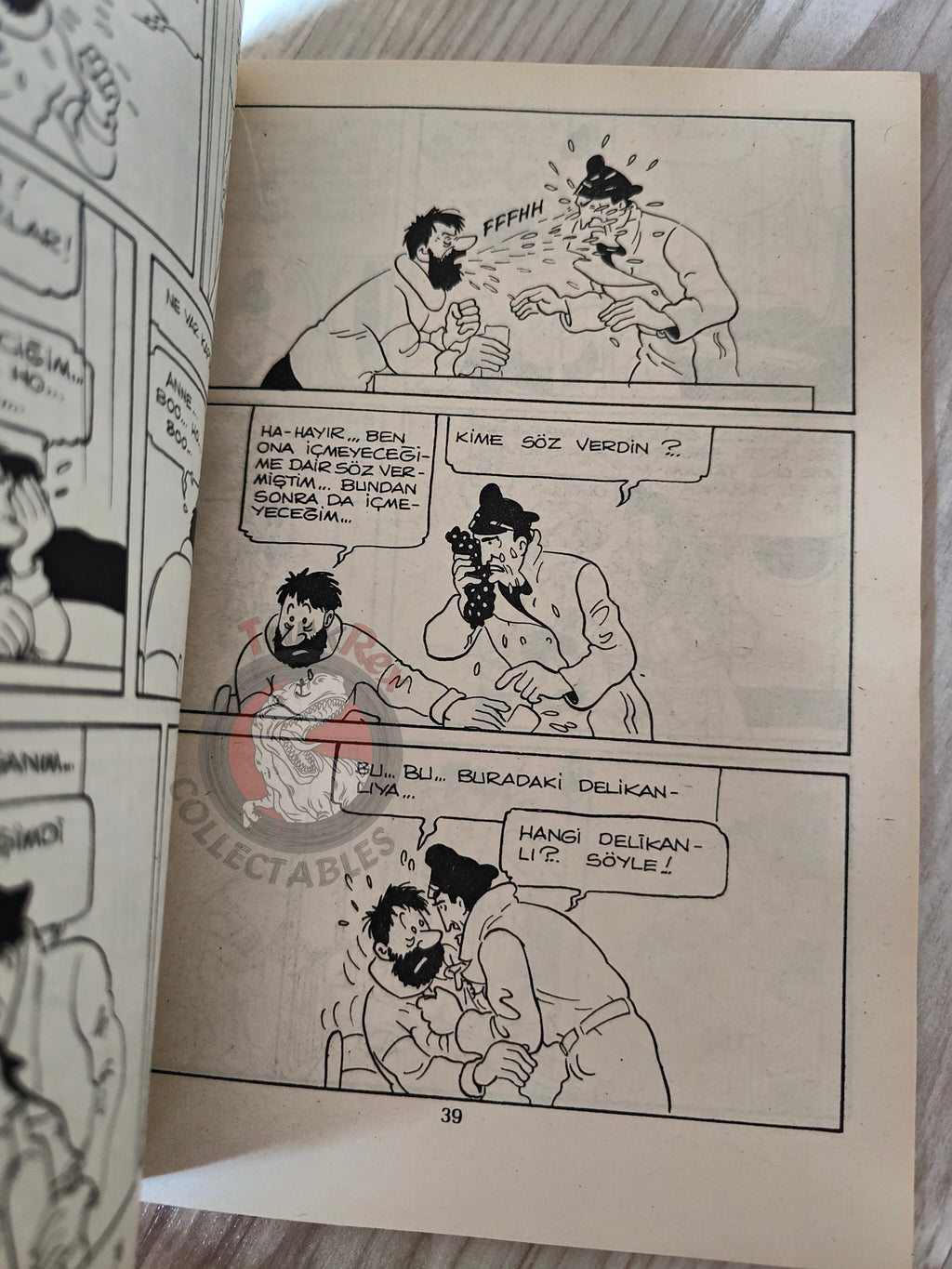 Tintin – The Crab with the Golden Claws early 1980s Turkish Edition Comic Turkey