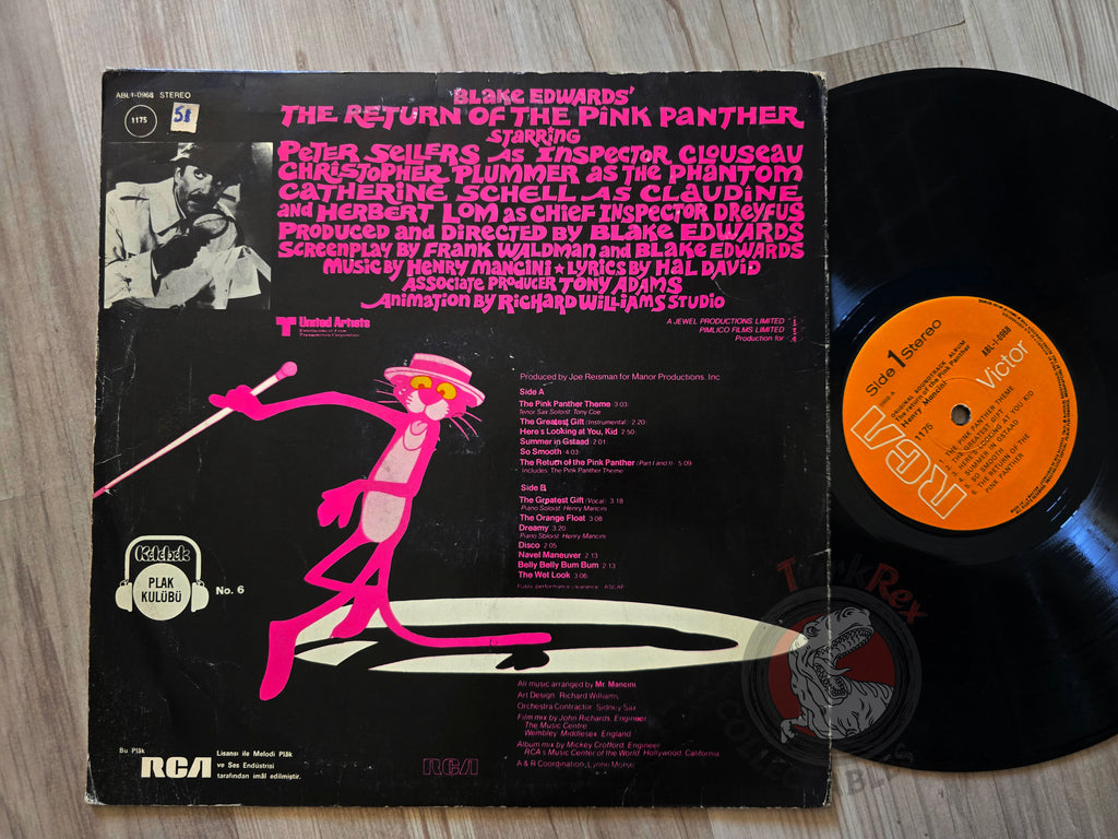 Henry Mancini – Blake Edwards' The Return Of The Pink Panther Turkish Pressing Vinyl Turkey Edition