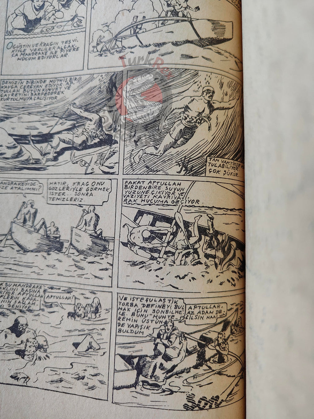 1001 Özel #6 1950 Mandrake the Magician Turkish Comic Mag Turkey