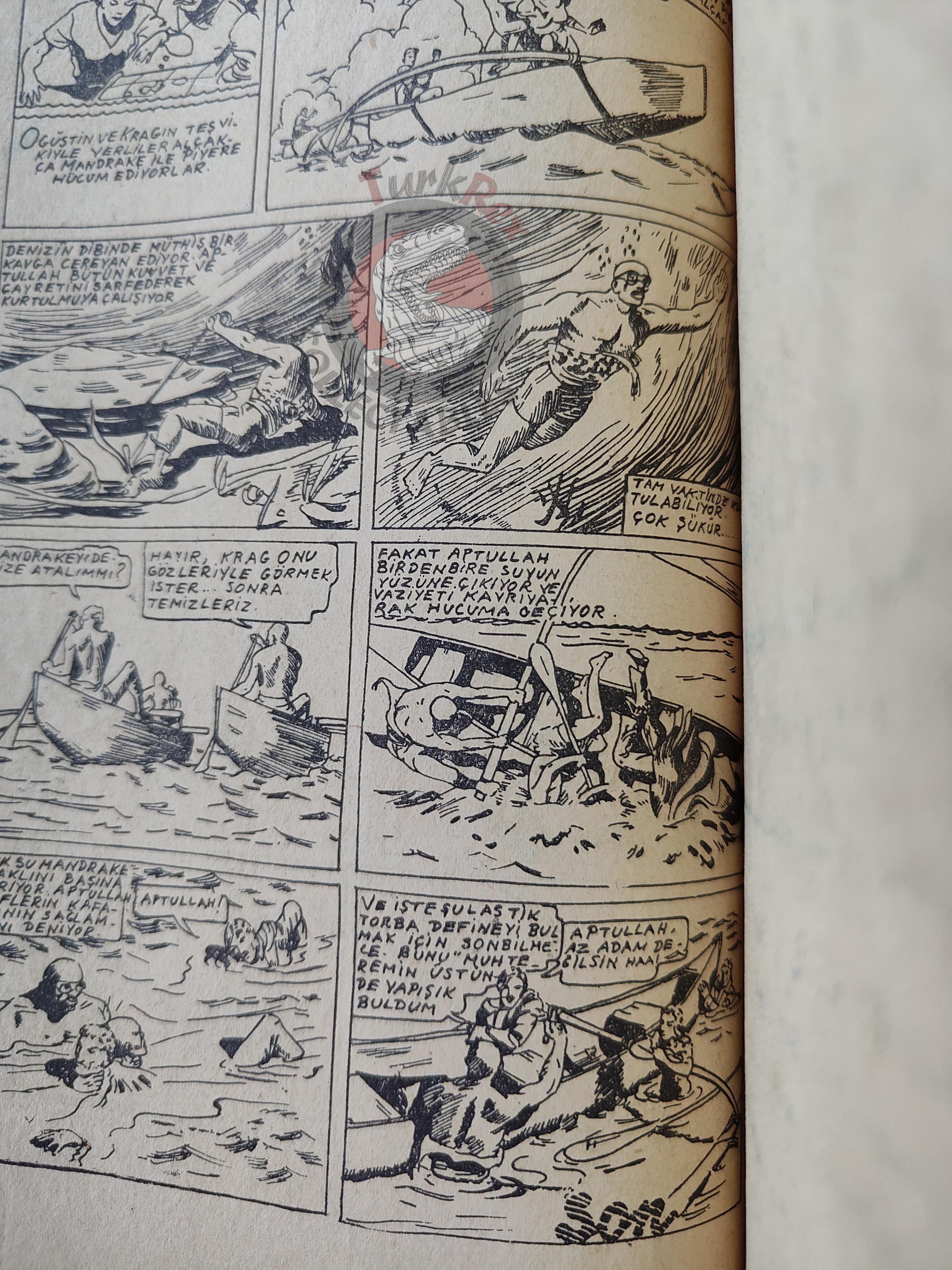 1001 Özel #6 1950 Mandrake the Magician Turkish Comic Mag Turkey