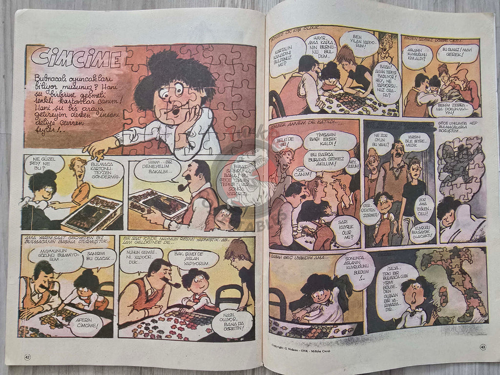 Milliyet Çocuk #14 1984 Turkish Comic Turkey l'étalon noir Bob Morane Stefi Gigantik Lucky Luke