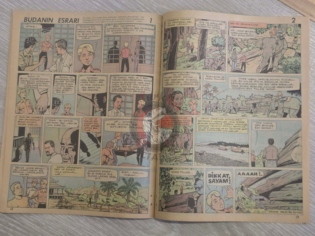 ZıpZıp #9 Dan Cooper 1964 Tintin Magazine Turkish Comic Turkey Ric Hochet Pom et Teddy