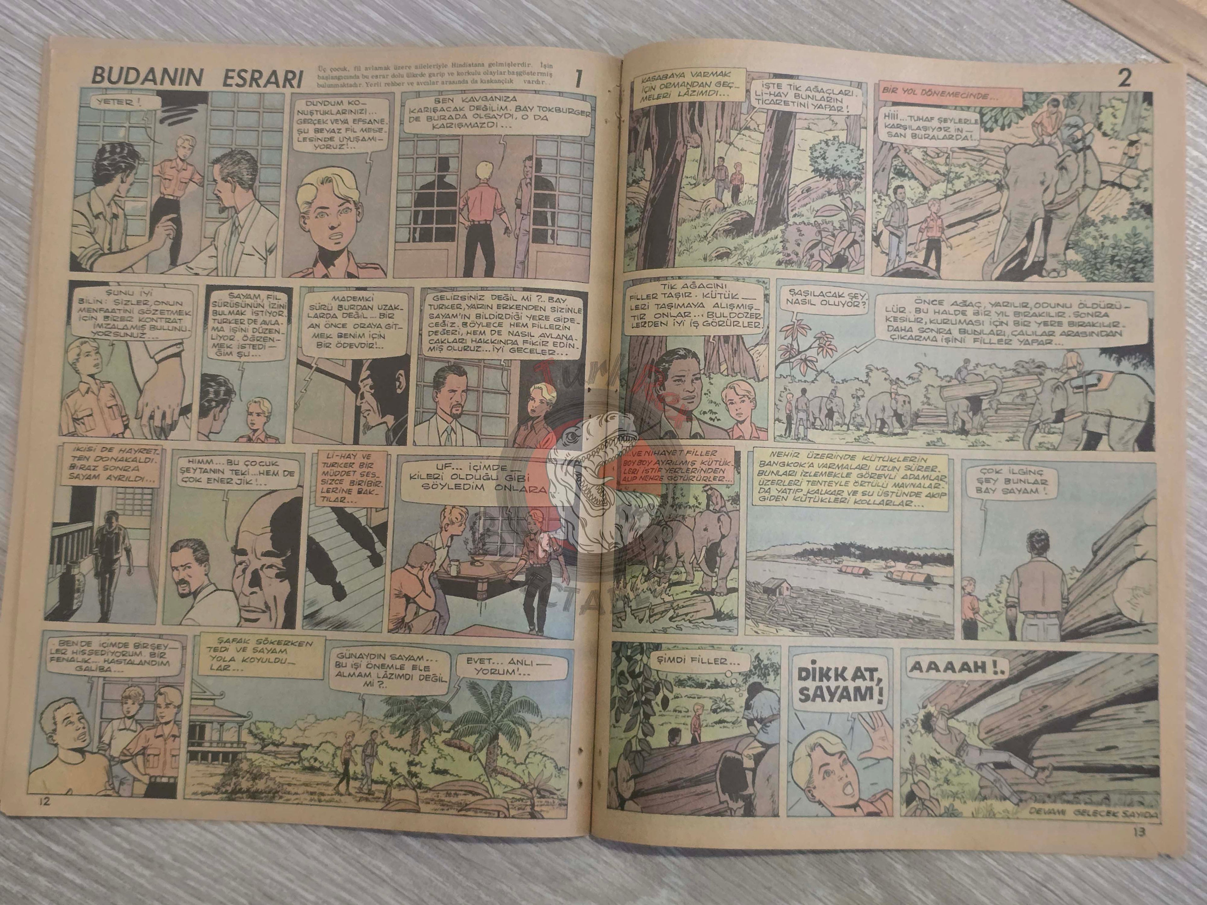 ZıpZıp #9 Dan Cooper 1964 Tintin Magazine Turkish Comic Turkey Ric Hochet Pom et Teddy