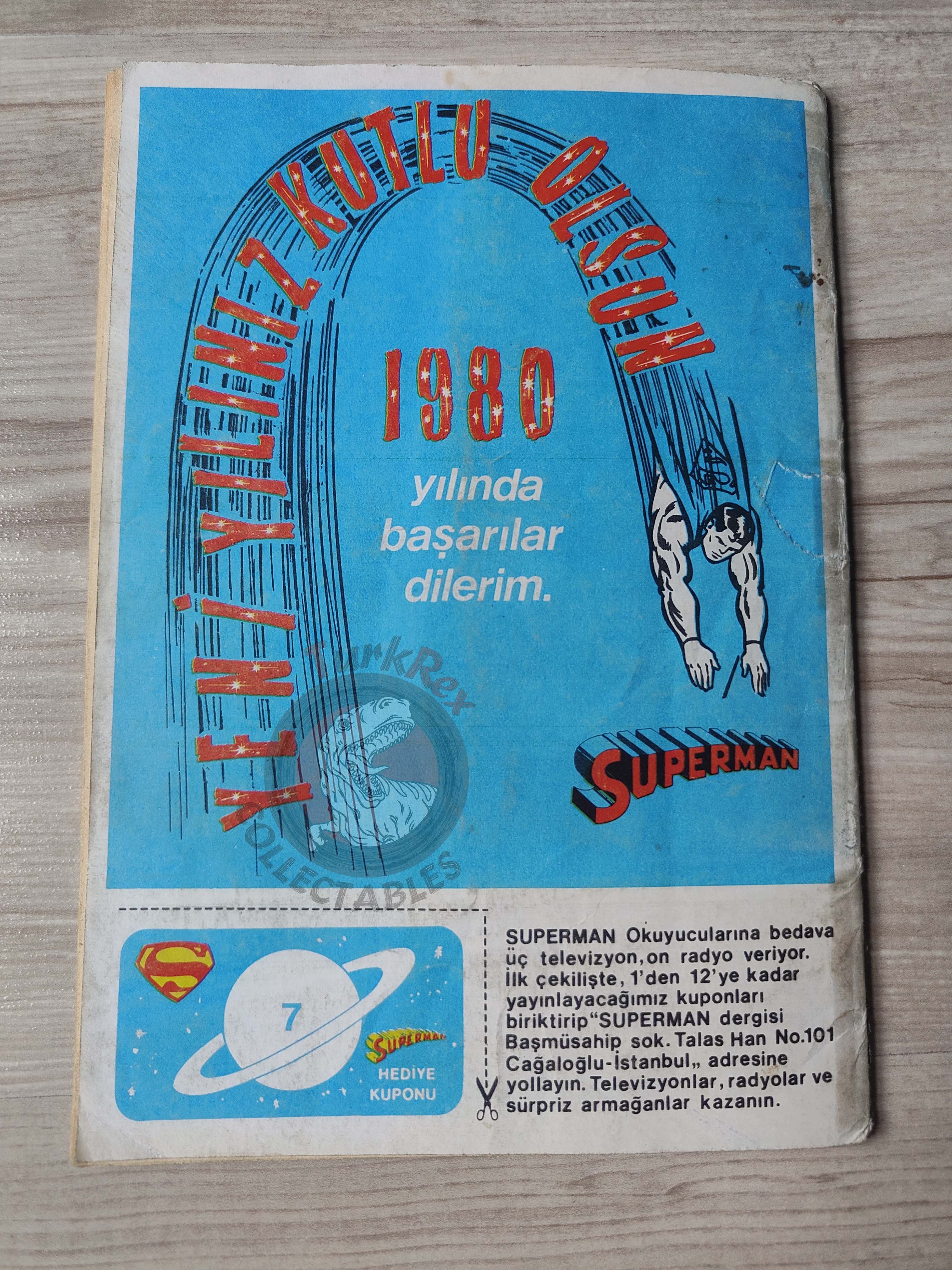 Superman #7 1979 Turkish Comic Turkey #329 Superboy #232 Fuss Pot Norman Mansbridge