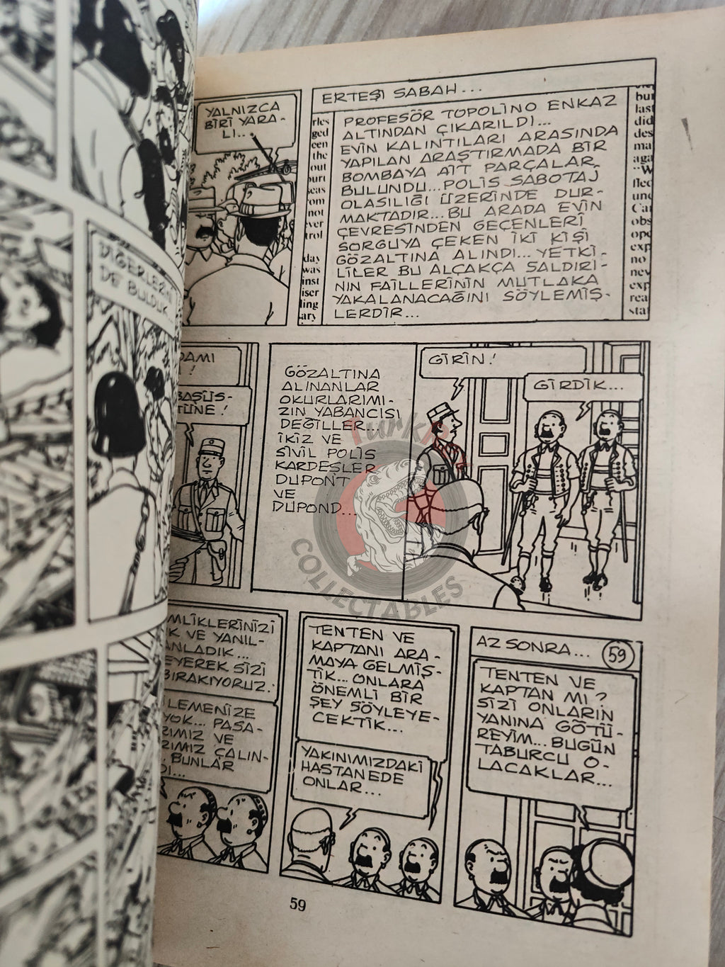 Tintin – The Calculus Affair early 1980s Turkish Edition Comic Turkey