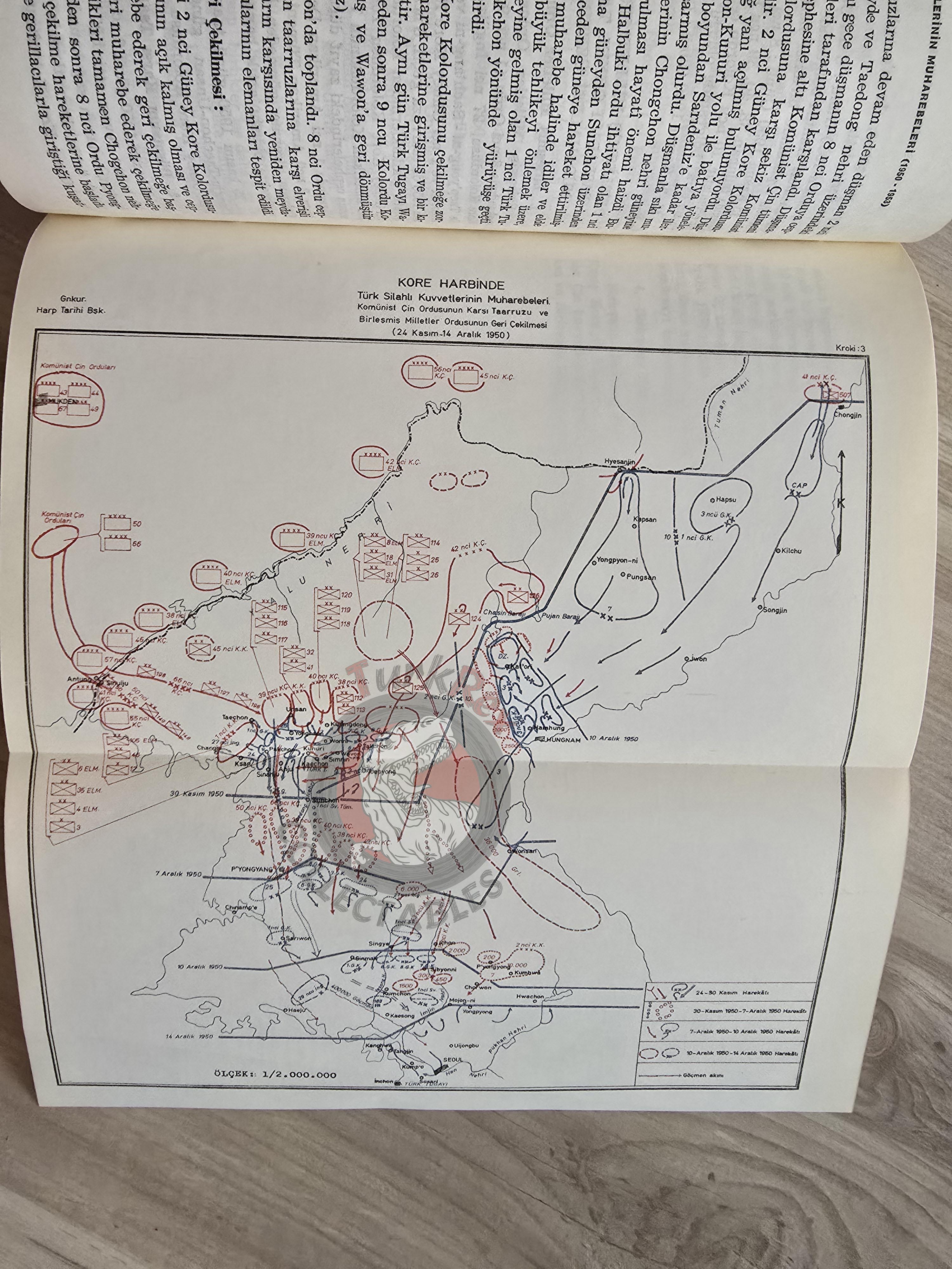 Turkish Armed Forces Operations in the Korean War 1950–1953 Turkey Book 1975 with Maps