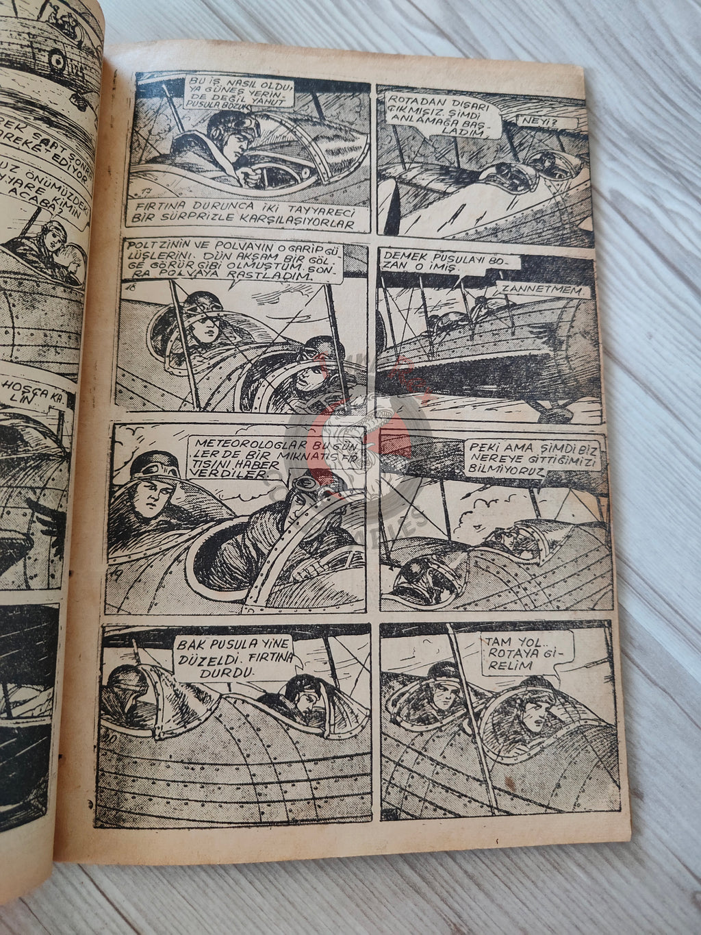 1001 Roman 1941 Red Eagles Turkish Comic Mag Turkey