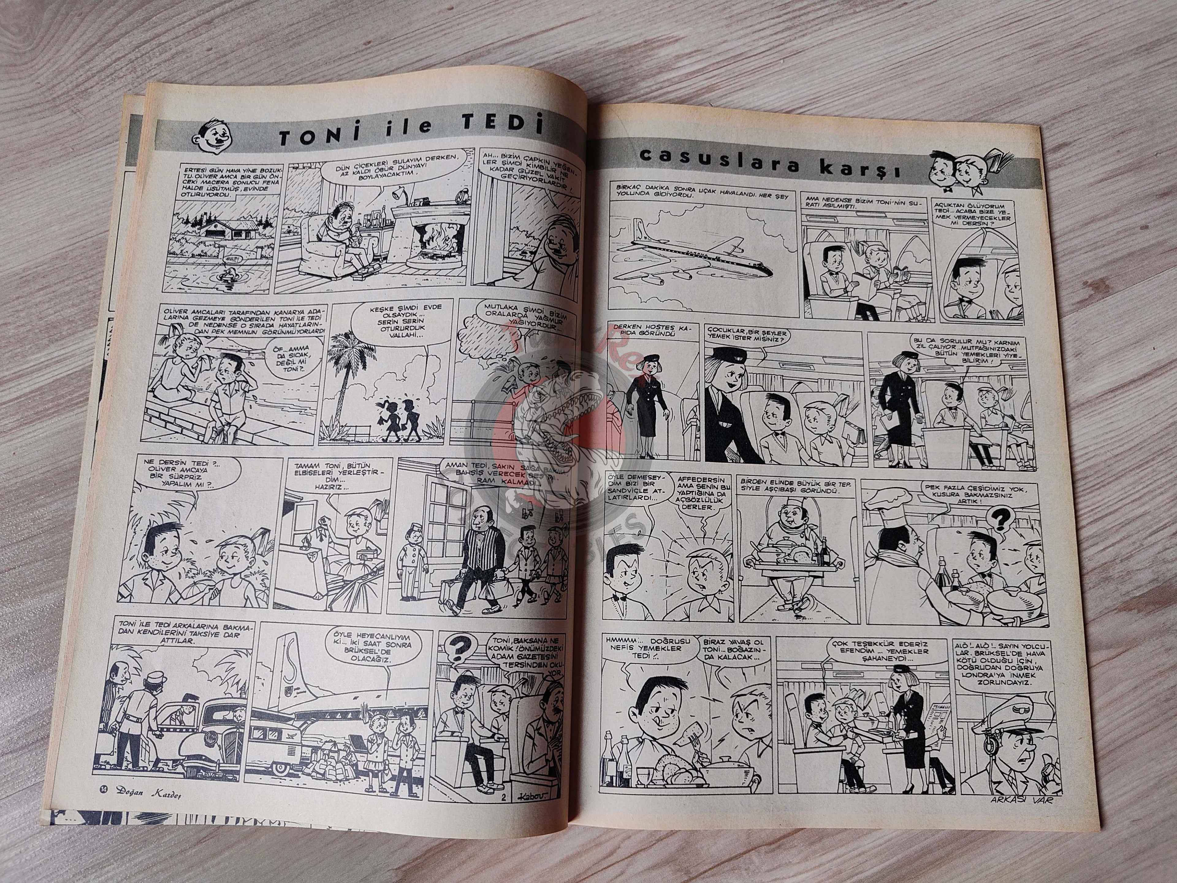 Doğan Kardeş 1971 Magazine #7 Turkish Comic Turkey Suske en Wiske Sibylline Tarzan