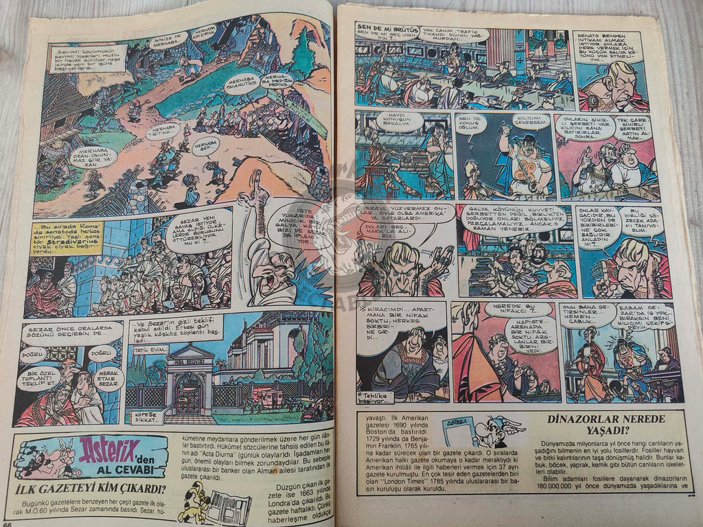 Asterix –  Asterix and the Roman Agent early 90s Turkish Edition Comic Turkey