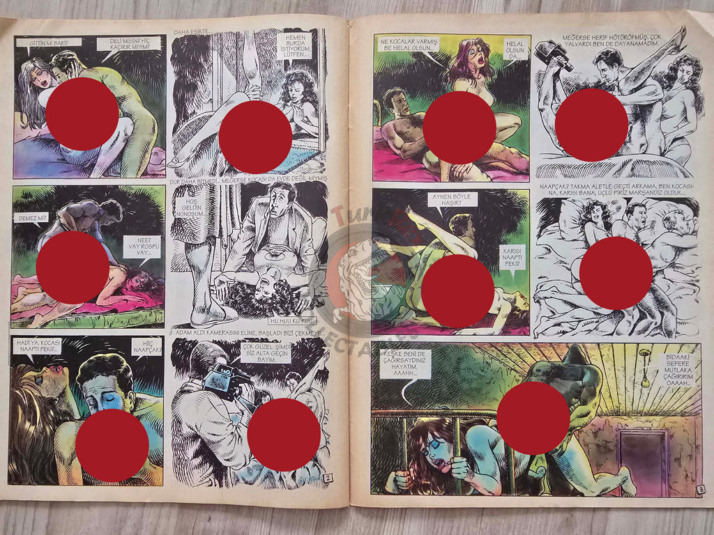 Eroskop #8 1993 Turkish Comic Turkey Erotic Mag La Contessa Rossa Georges Pichard