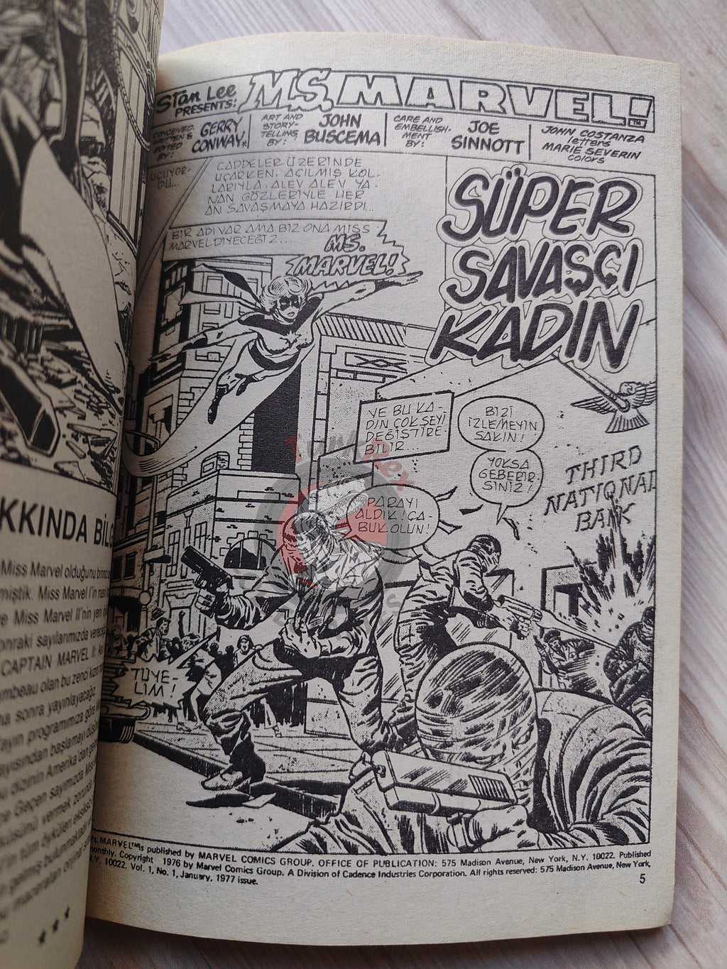 Ms. Marvel Vol #1 1988 Turkish Comic Turkey #1 #2 #3 The Avengers #184