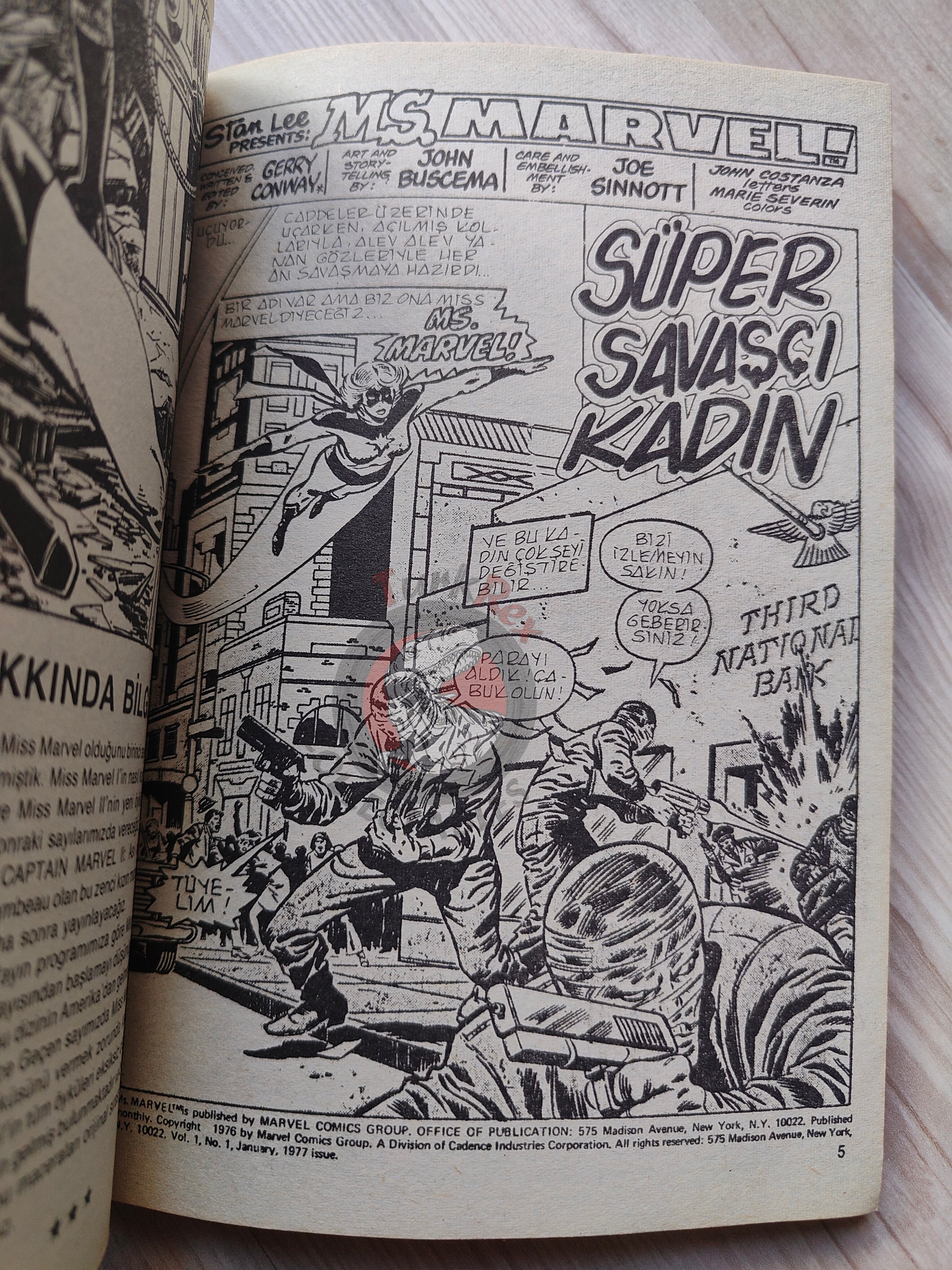Ms. Marvel Vol #1 1988 Turkish Comic Turkey #1 #2 #3 The Avengers #184