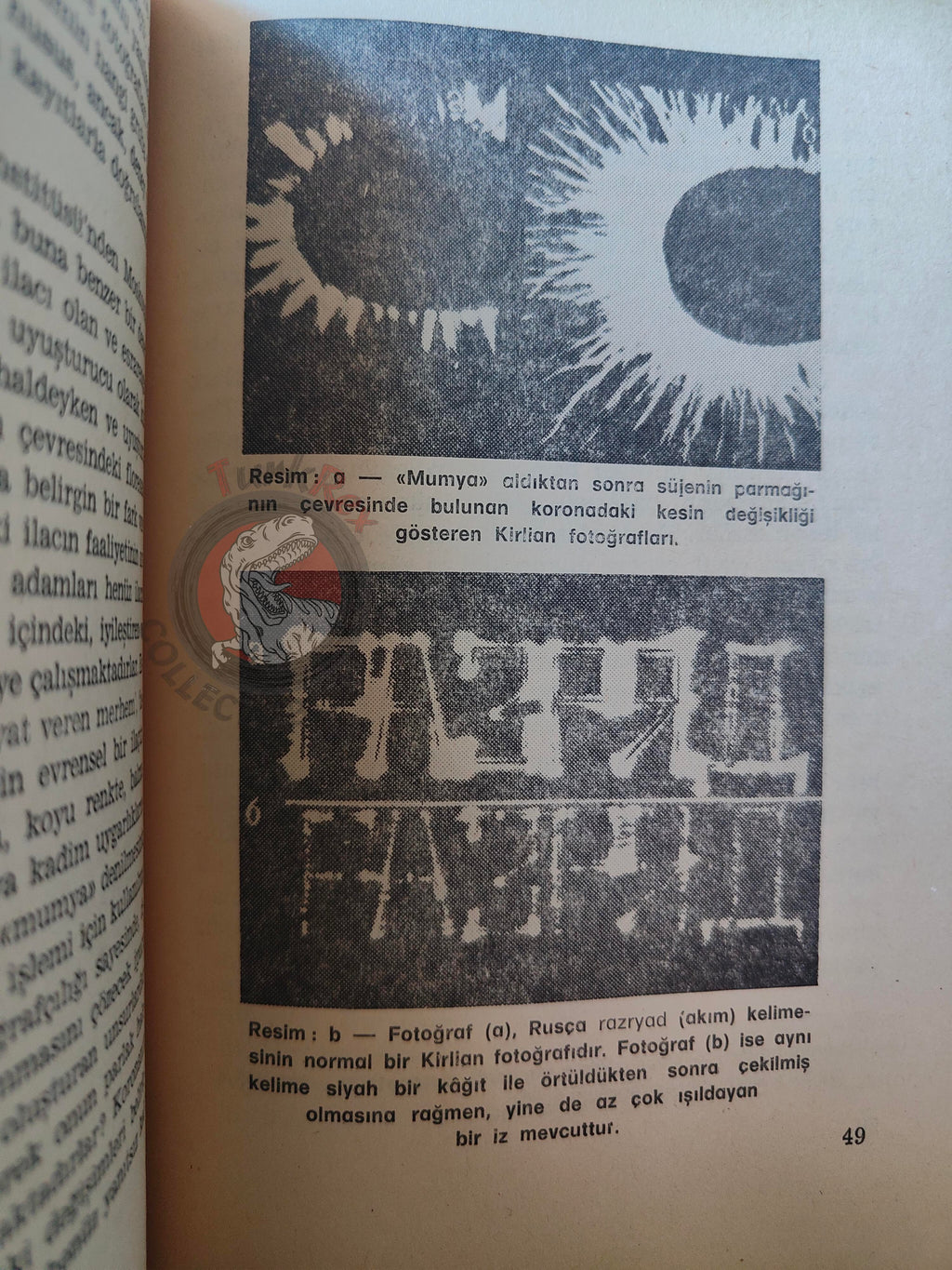 Kirlian Photography 1979 Turkish Book Turkey Parapsychology Bioenergy