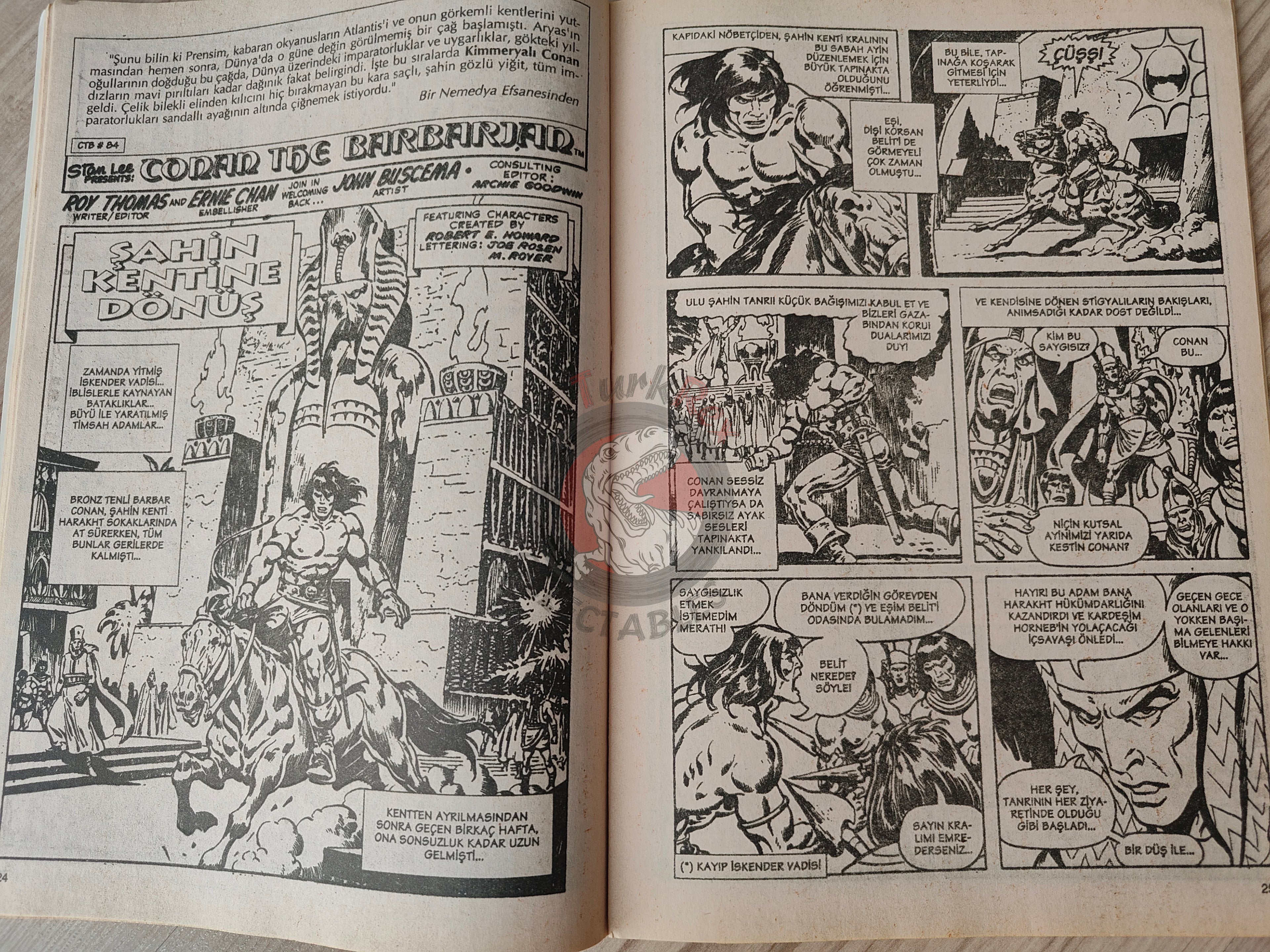 Conan The Barbarian #8 2001 Turkish Comic Turkey #83 #84 #85 #86