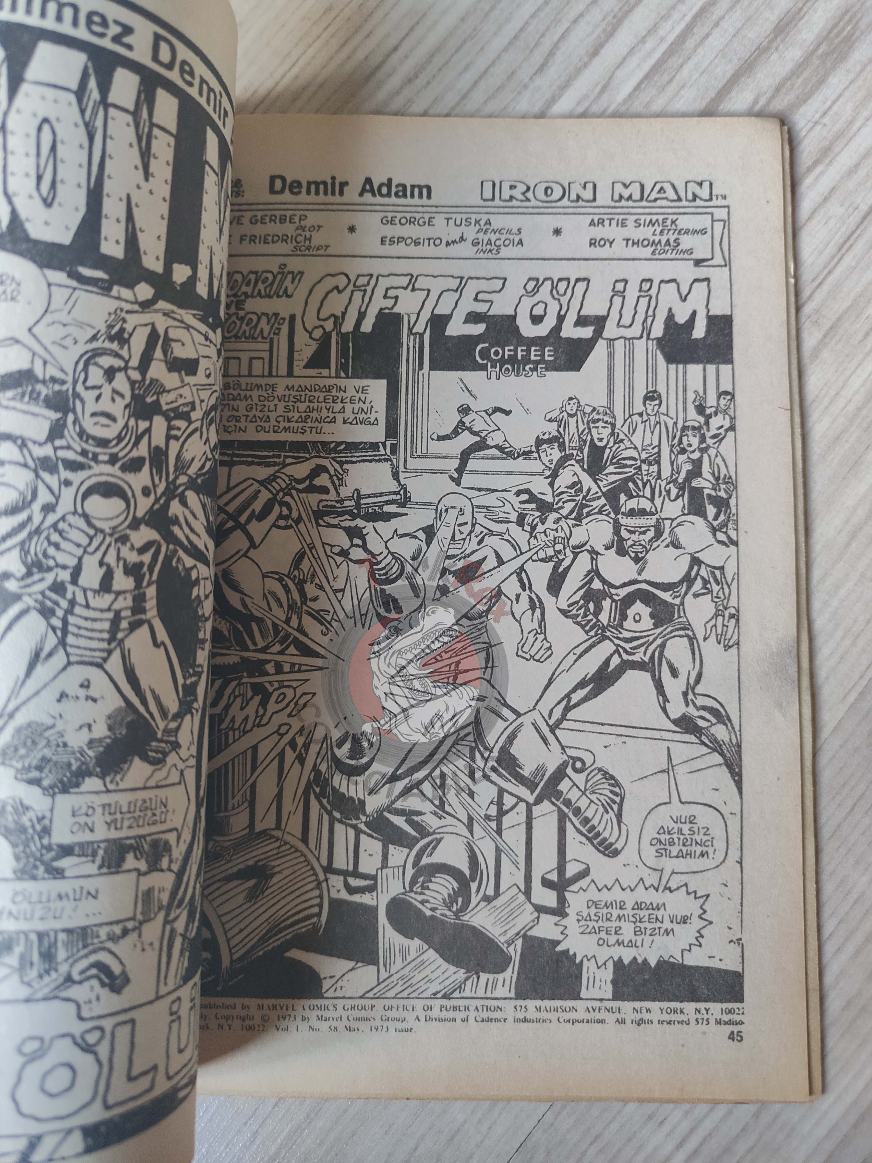 Iron Man #1 1988 Turkish Comic Turkey cover #126 inside #191 #57 #58