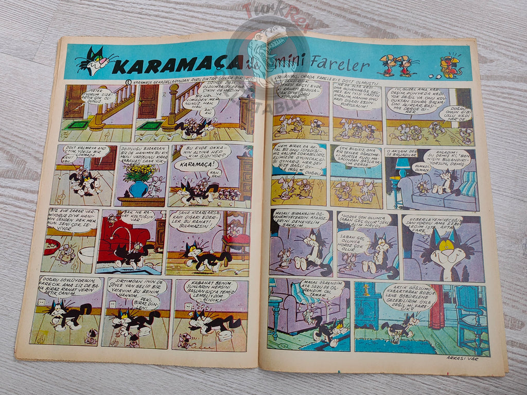 Doğan Kardeş 1969 Magazine #11 Turkish Comic Turkey Zero X, Captain Scarlet, Dennis the Menace