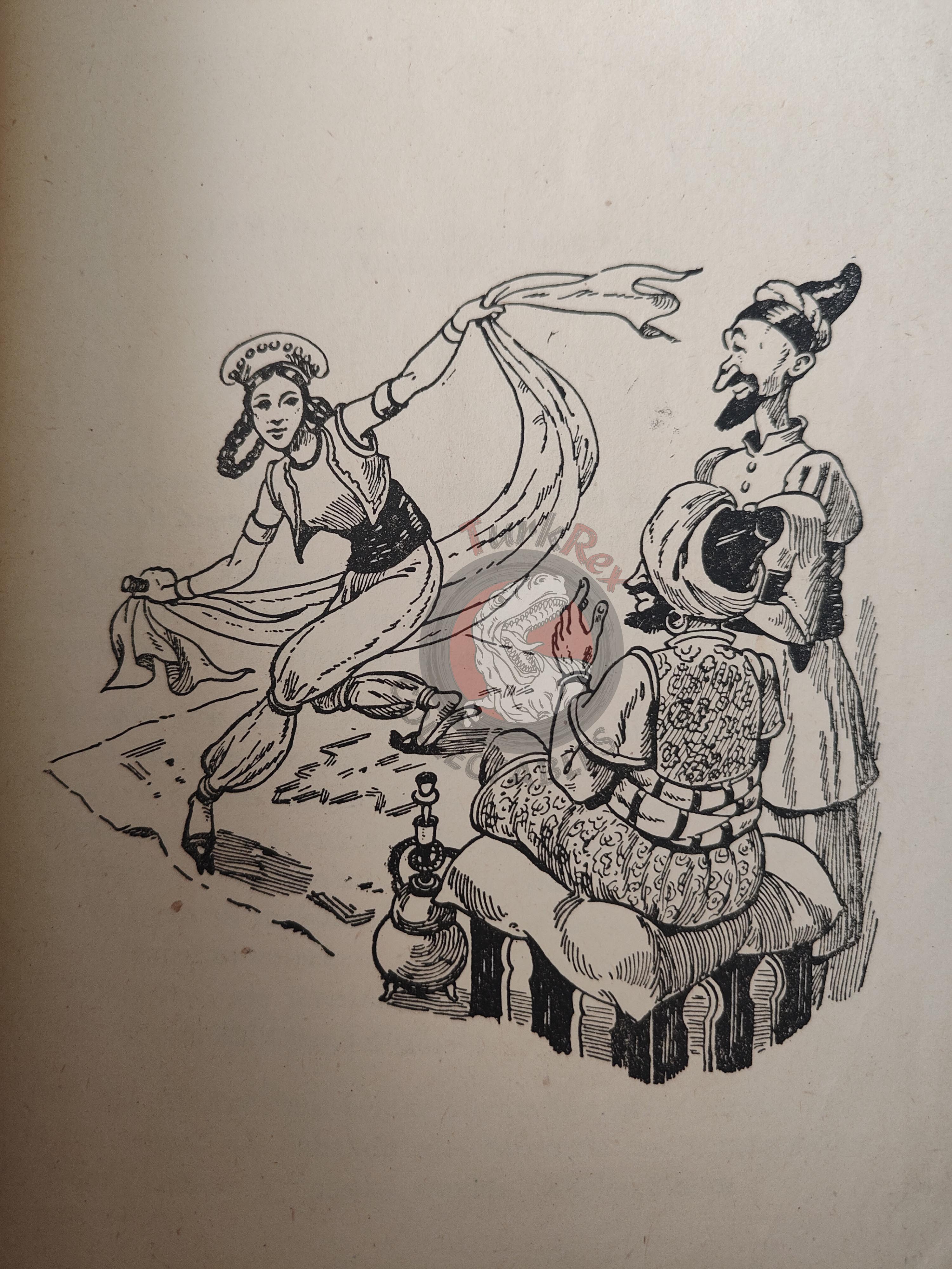 Ali Baba and the Forty Thieves 1950s Turkish Book Turkey 1001 Nights Illustrated