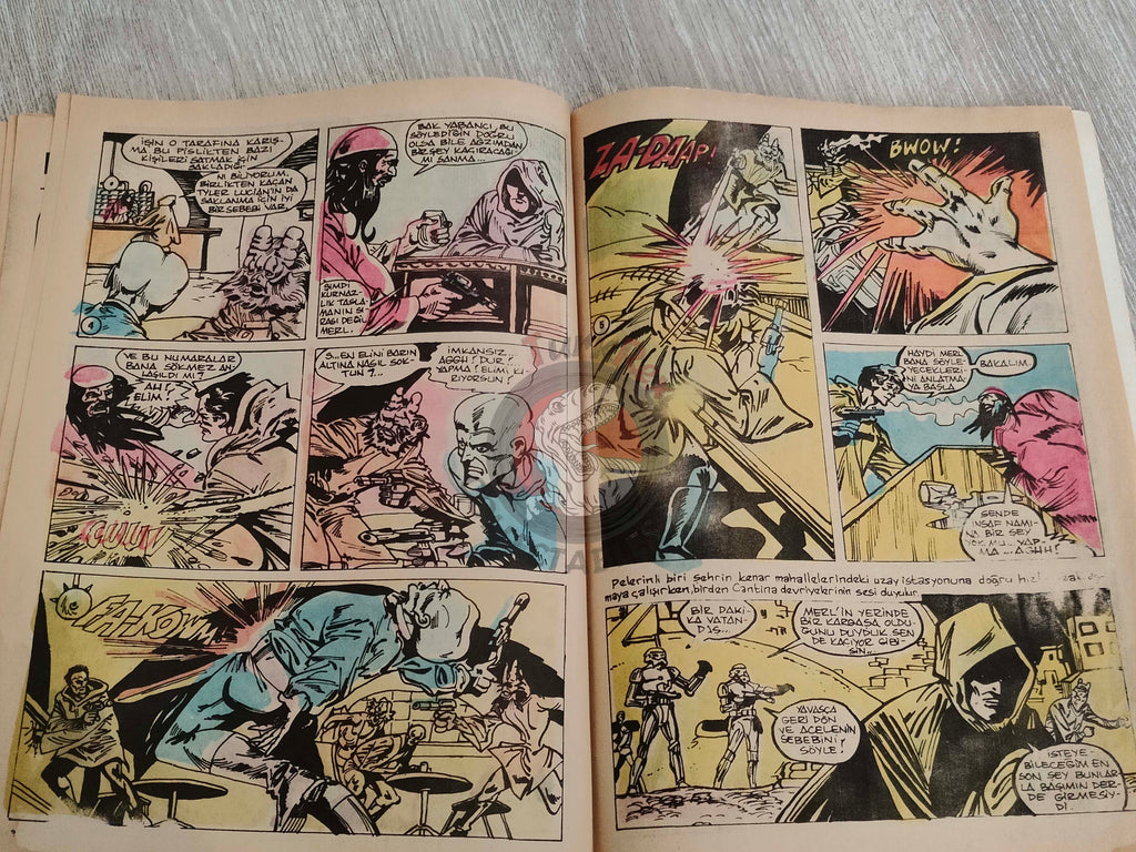 Tercüman Çocuk #43 1982 Turkish Comic Turkey Superman Star Wars #29 The Flintstones Tounga Cubitus
