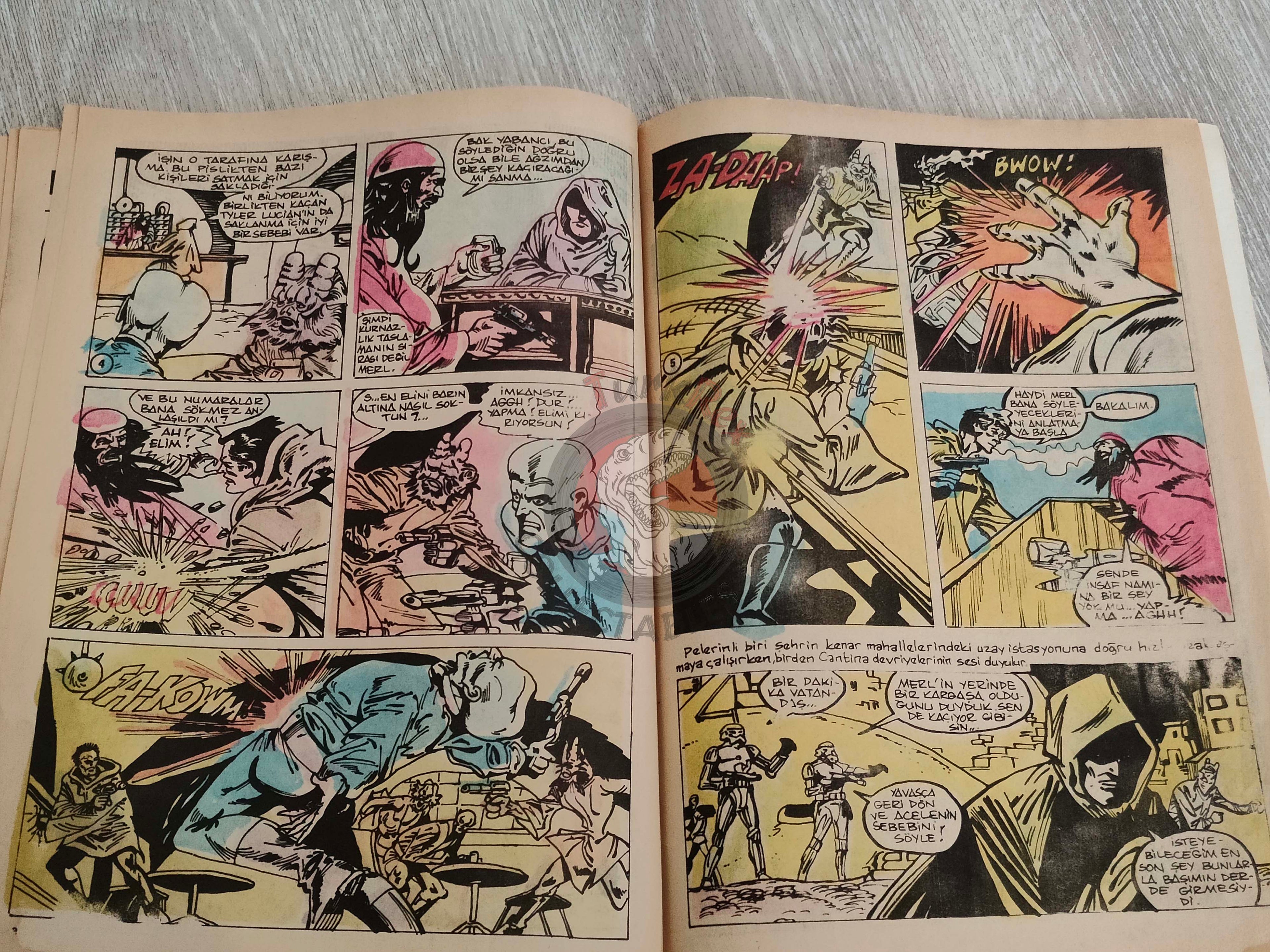 Tercüman Çocuk #43 1982 Turkish Comic Turkey Superman Star Wars #29 The Flintstones Tounga Cubitus
