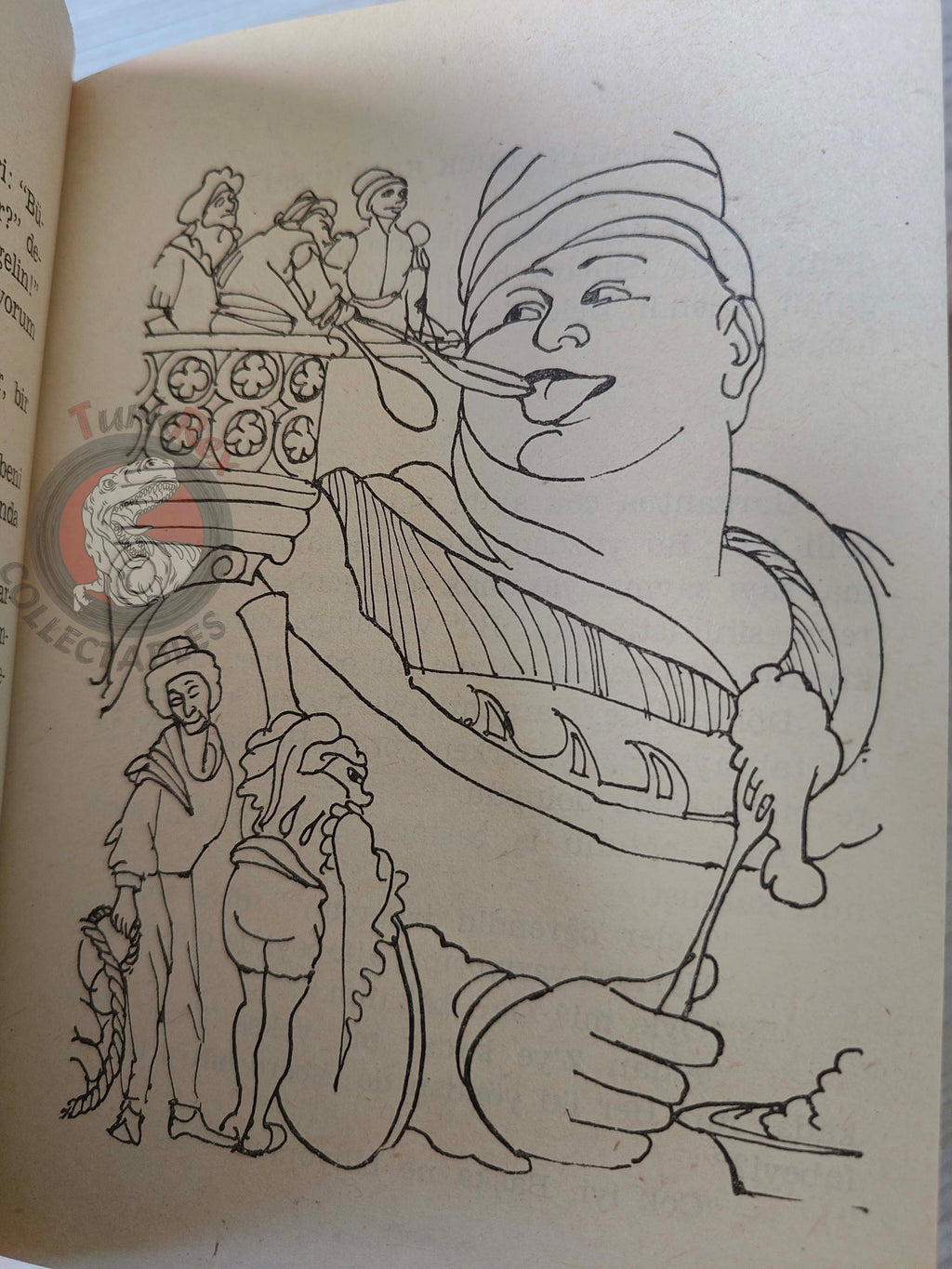 François Rabelais – Gargantua and Pantagruel 1974 HC/DJ Turkish Book Turkey Illustrated
