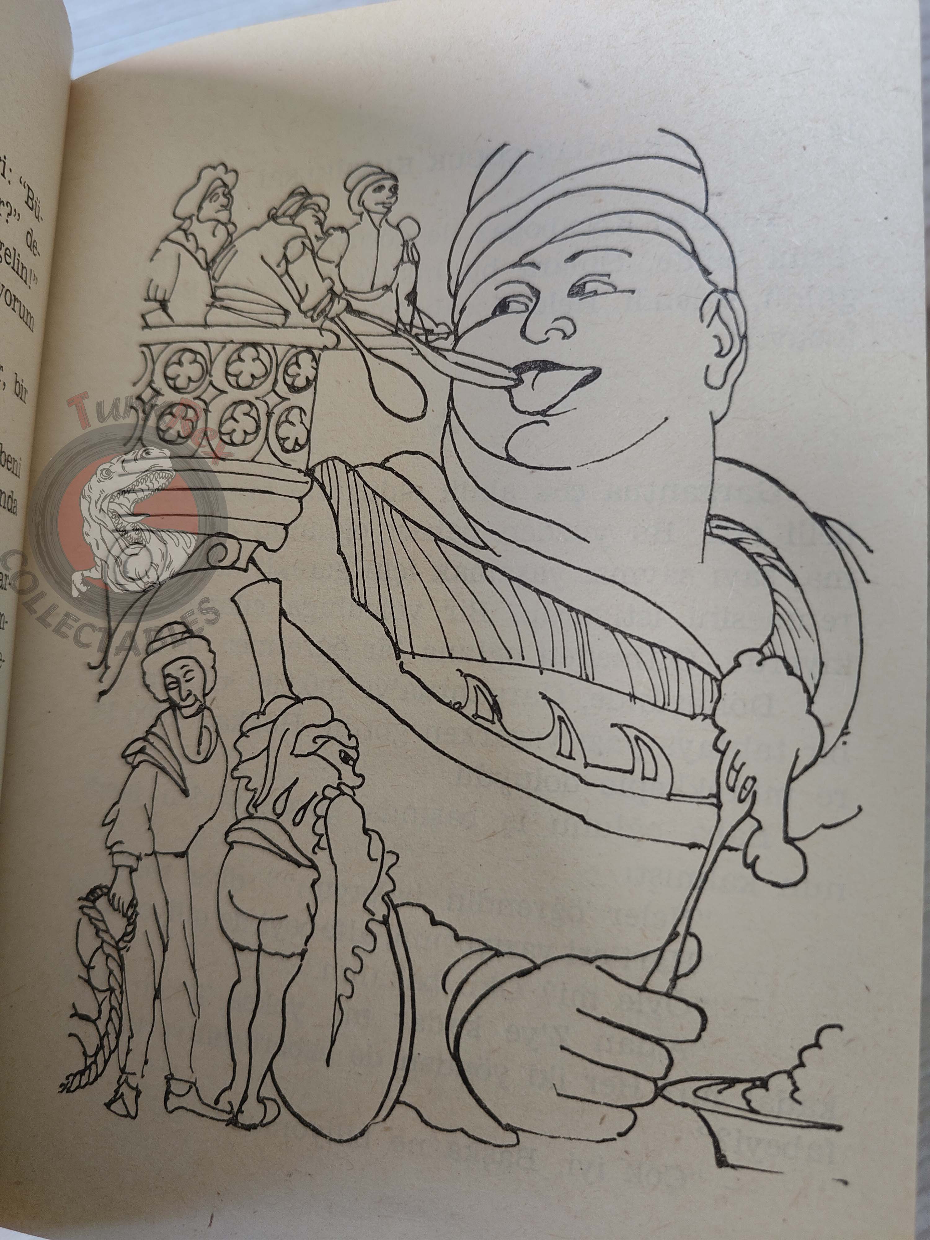 François Rabelais – Gargantua and Pantagruel 1974 HC/DJ Turkish Book Turkey Illustrated