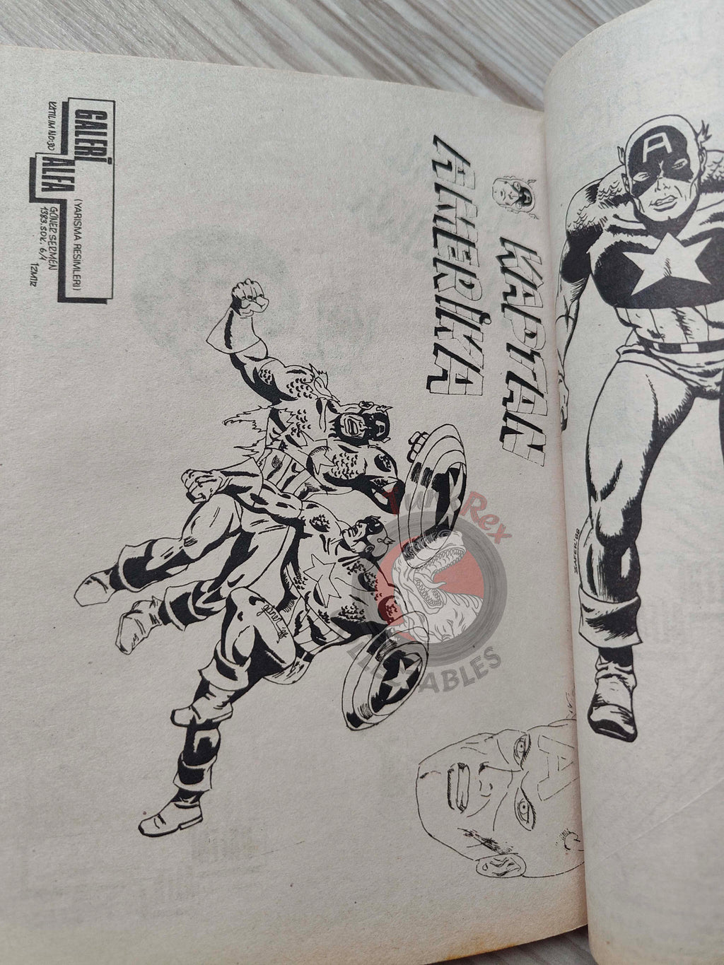 Captain America – Issue #7 1988 Turkish Comic Turkey #179 #180 #181 #182