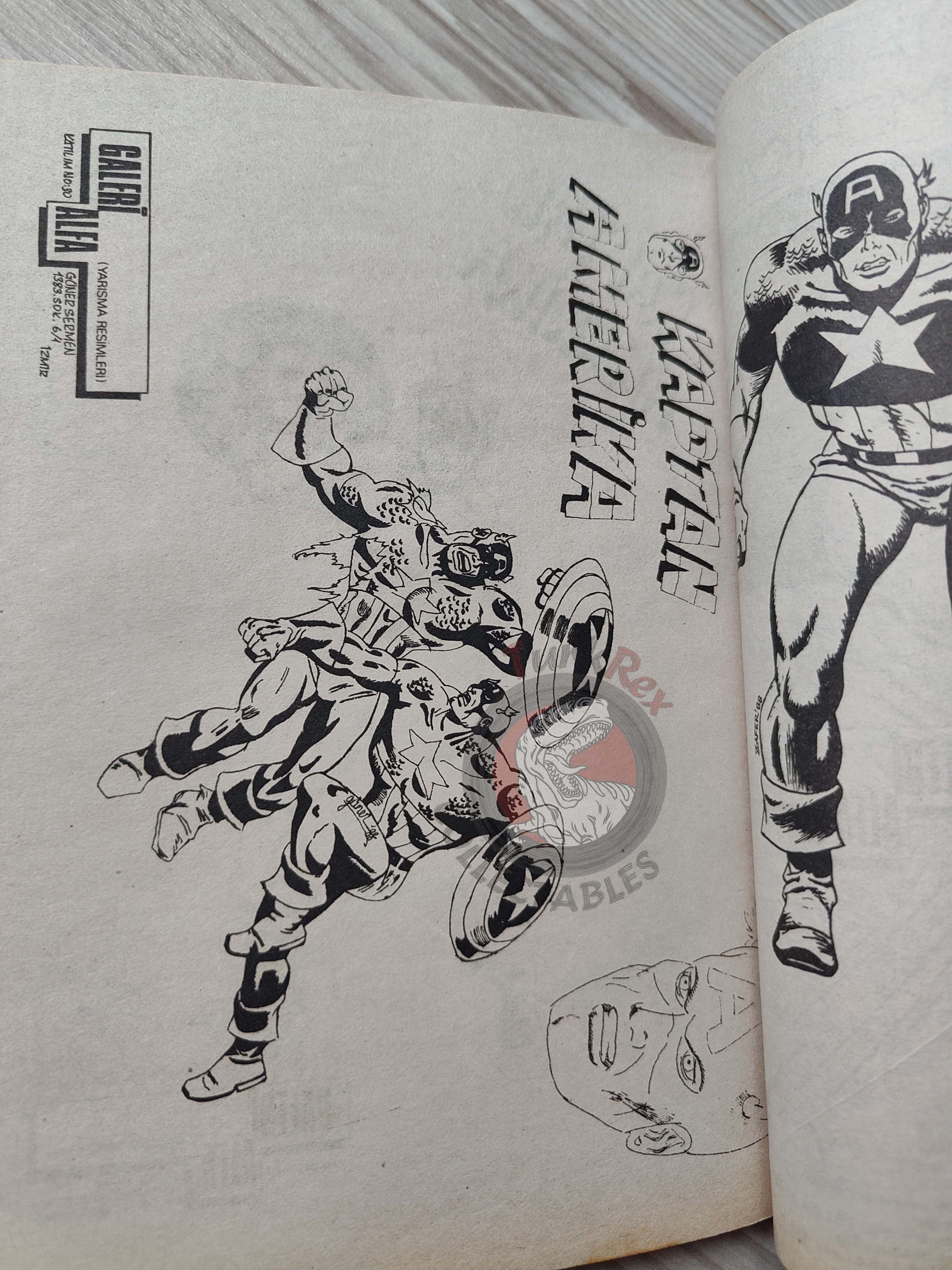 Captain America – Issue #7 1988 Turkish Comic Turkey #179 #180 #181 #182
