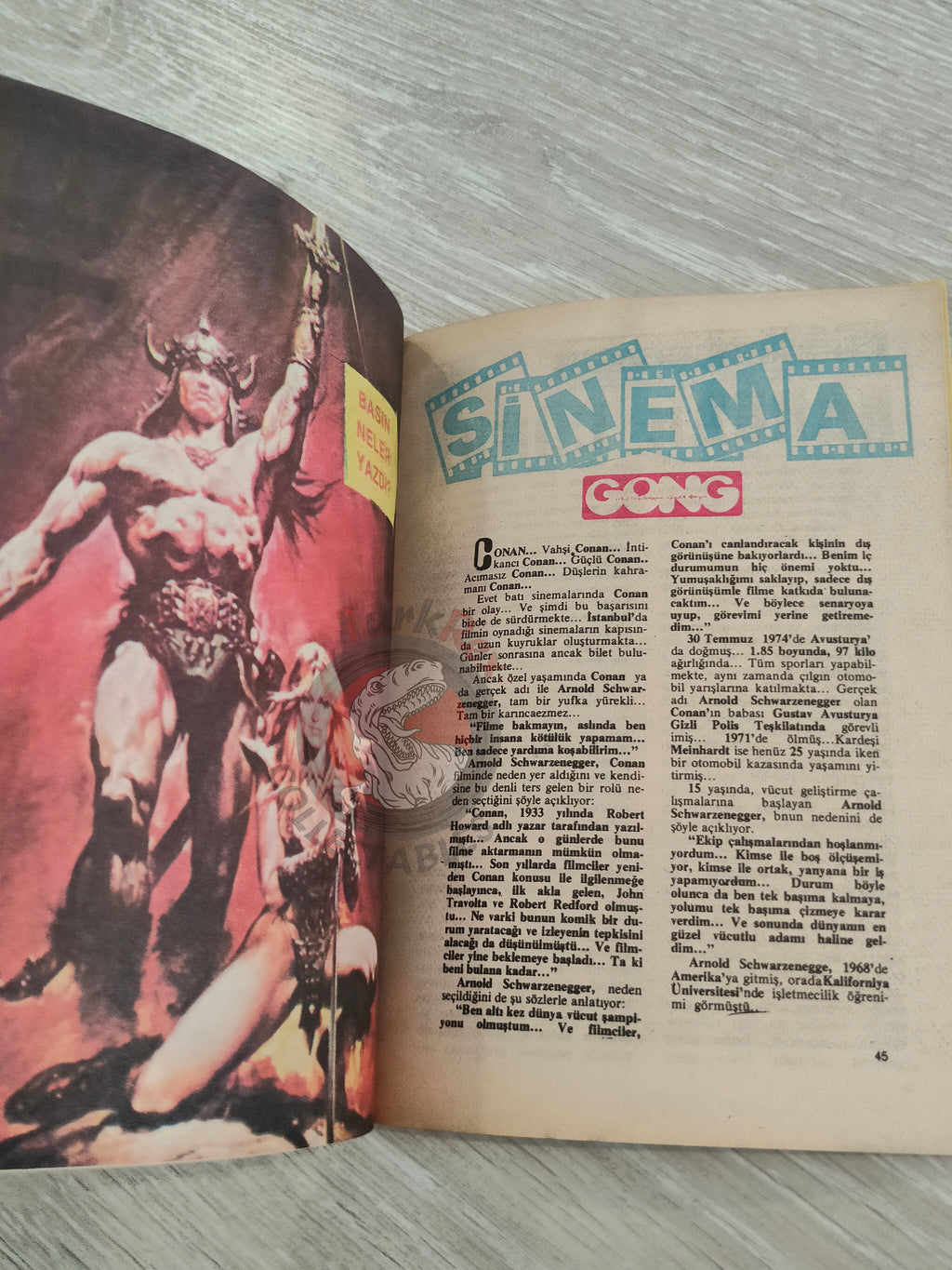 Conan Renkli #6 Turkish Comic Turkey The Savage Sword of #19 CTB #120 Movie