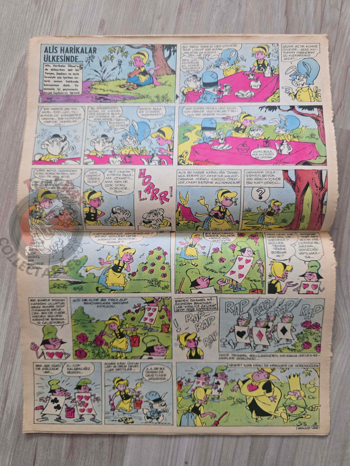 Doğan Kardeş 1971 Magazine #33 Turkish Comic Turkey Sinbad the Sailor Alice In Wonderland